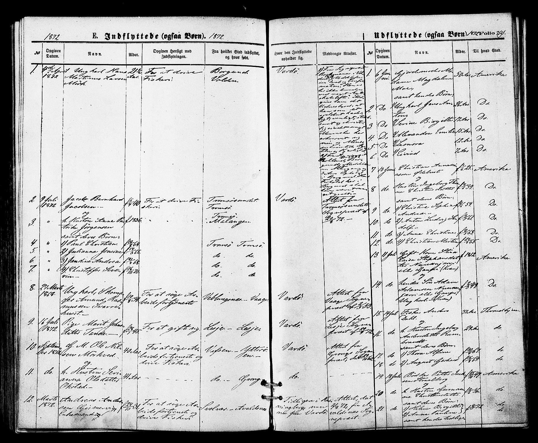 Vardø sokneprestkontor, SATØ/S-1332/H/Ha/L0005kirke: Parish register (official) no. 5, 1872-1878, p. 291