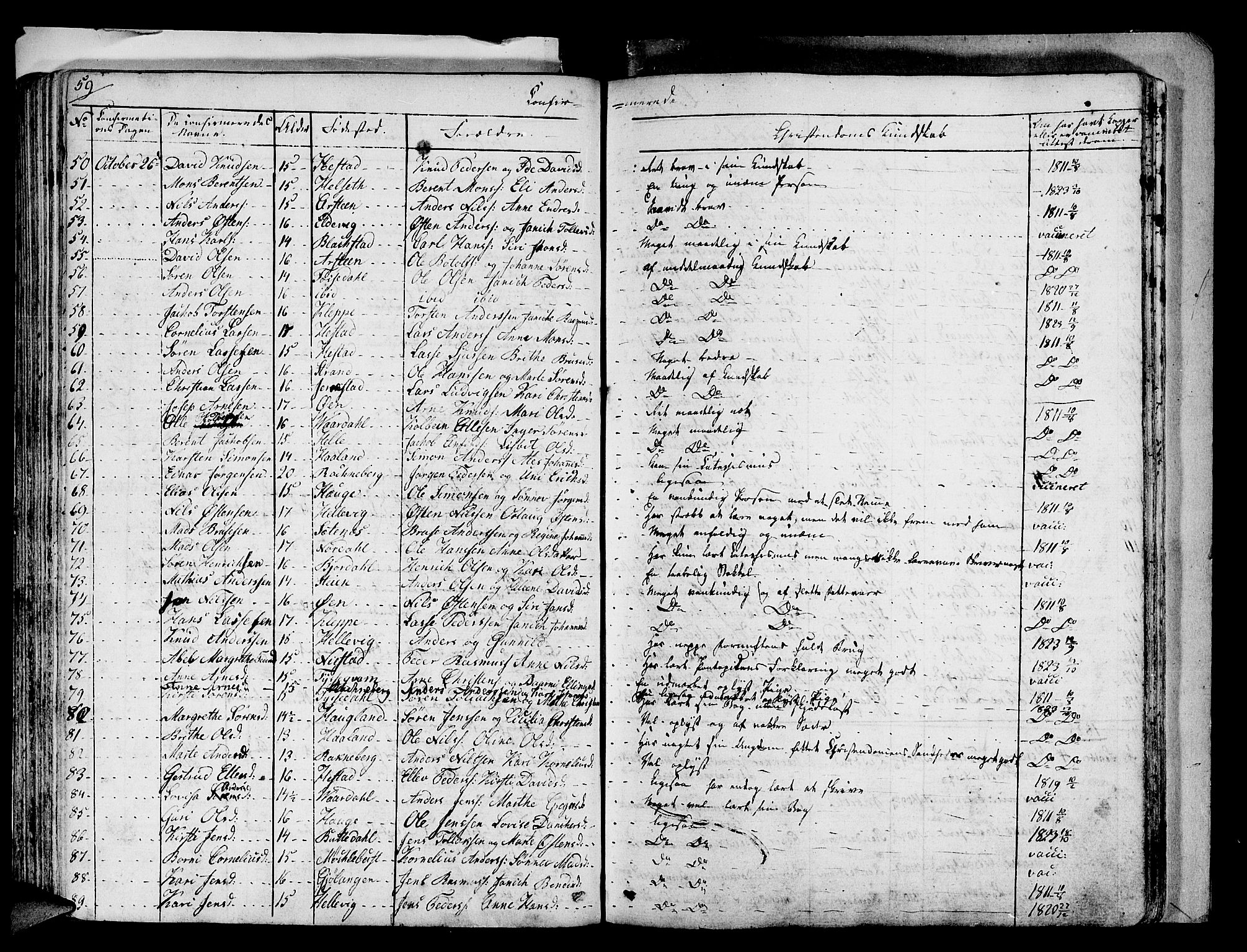 Fjaler sokneprestembete, SAB/A-79801/H/Haa/Haaa/L0005: Parish register (official) no. A 5, 1821-1835, p. 60