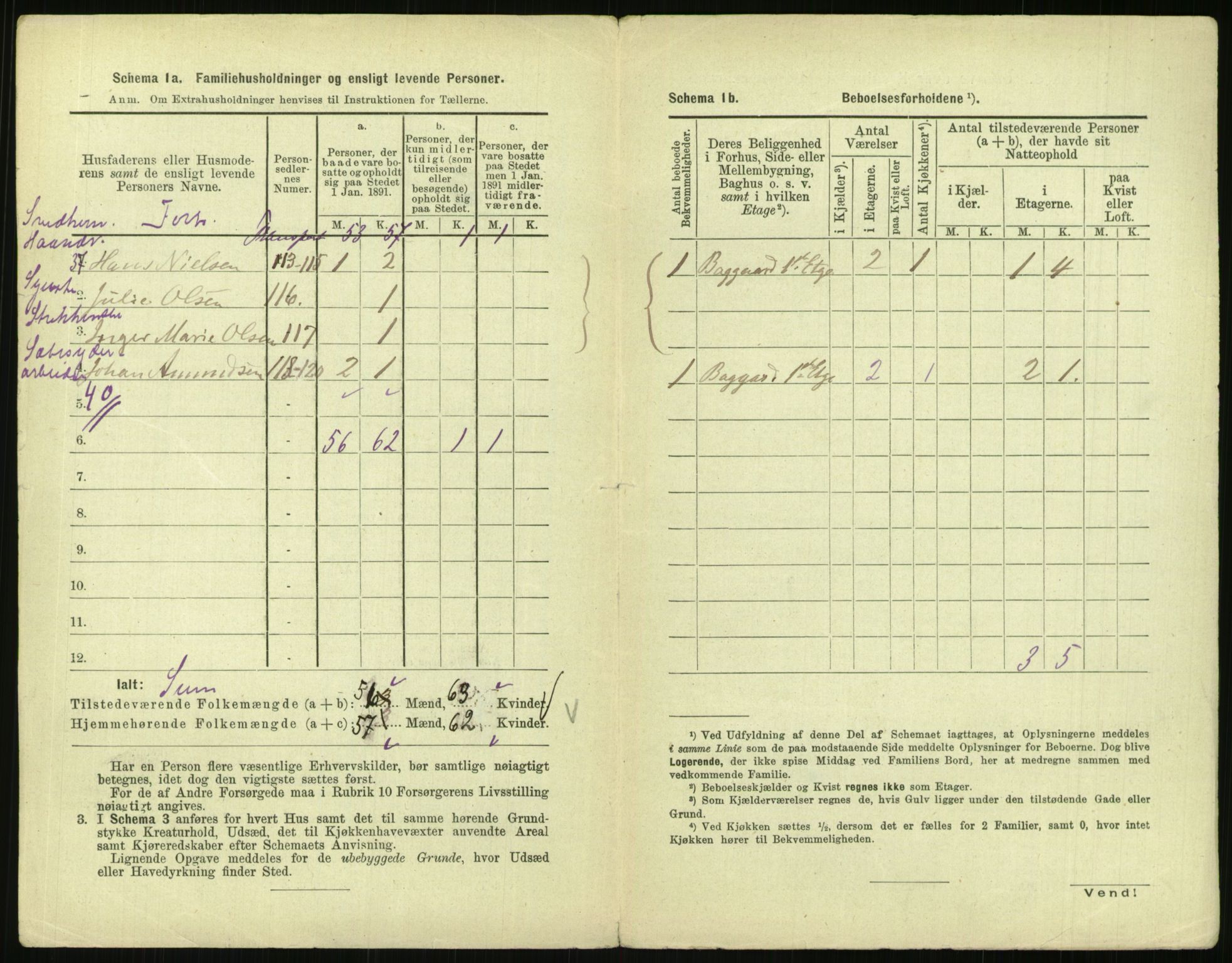 RA, 1891 census for 0301 Kristiania, 1891, p. 124267