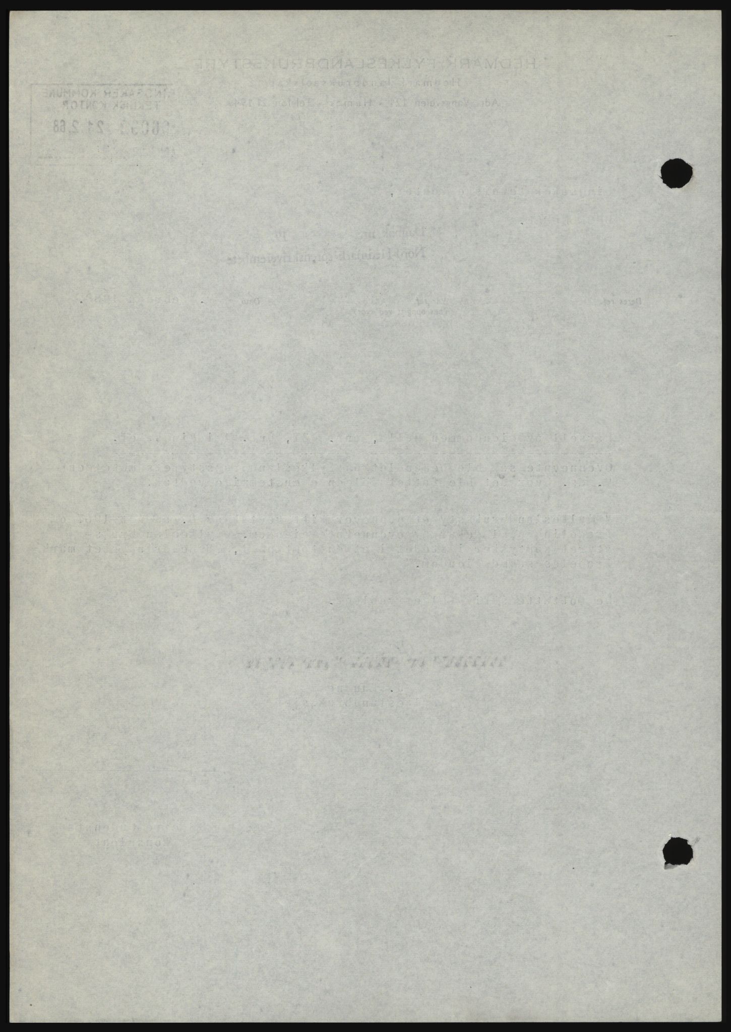Nord-Hedmark sorenskriveri, SAH/TING-012/H/Hc/L0027: Mortgage book no. 27, 1967-1968, Diary no: : 988/1968
