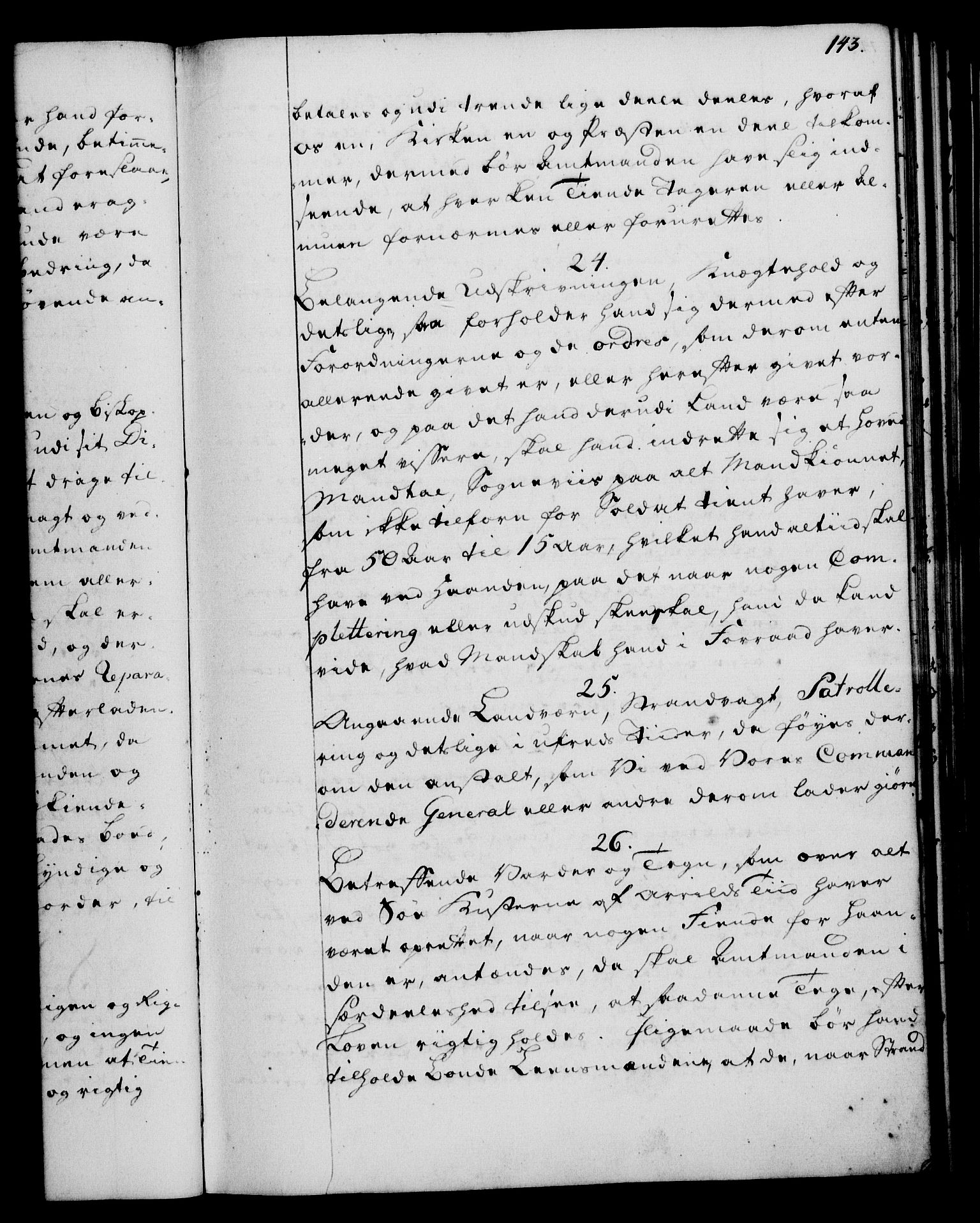 Rentekammeret, Kammerkanselliet, RA/EA-3111/G/Gg/Ggi/L0003: Norsk instruksjonsprotokoll med register (merket RK 53.36), 1751-1775, p. 143
