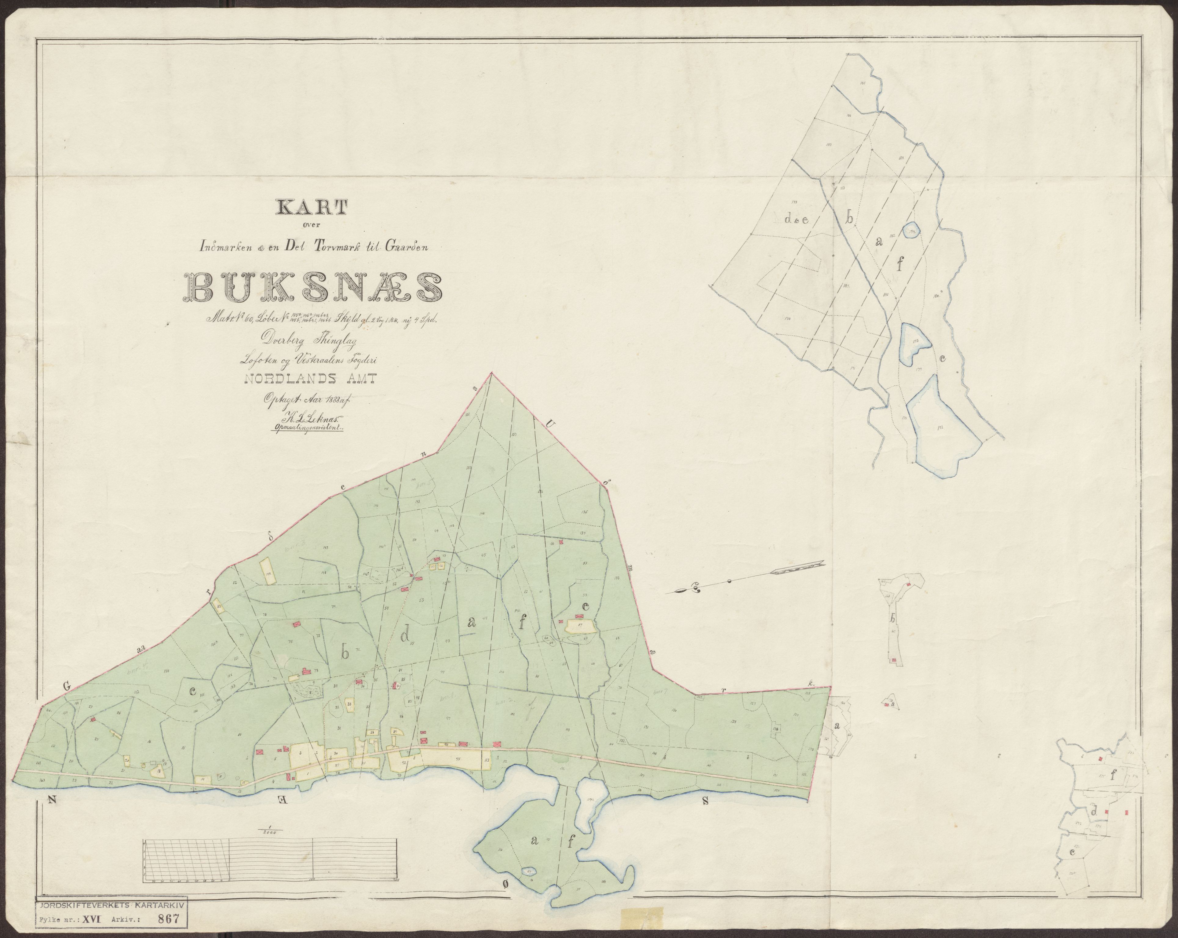 Jordskifteverkets kartarkiv, AV/RA-S-3929/T, 1859-1988, p. 1004