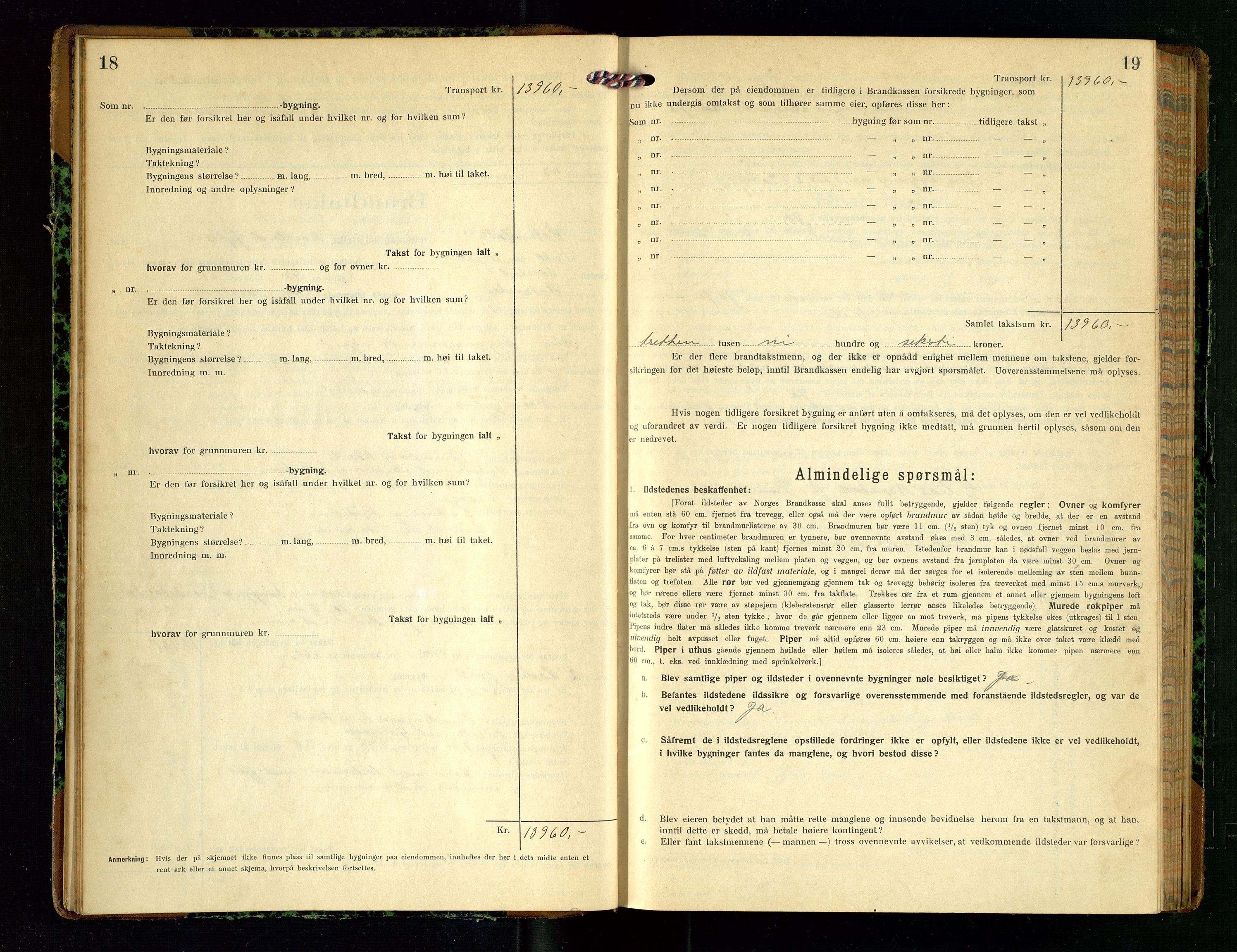 Sokndal lensmannskontor, AV/SAST-A-100417/Gob/L0005: "Brandtakst-Protokol", 1920-1924, p. 18-19
