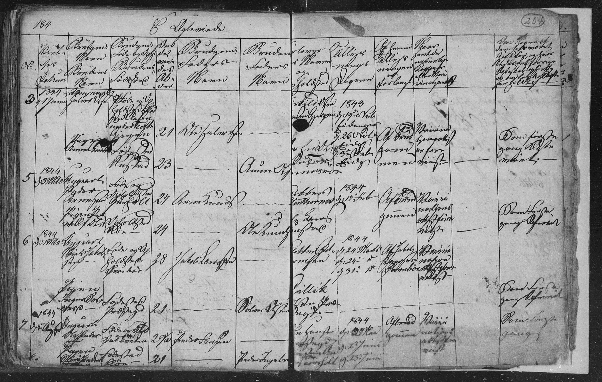 Siljan kirkebøker, SAKO/A-300/G/Ga/L0001: Parish register (copy) no. 1, 1827-1847, p. 204