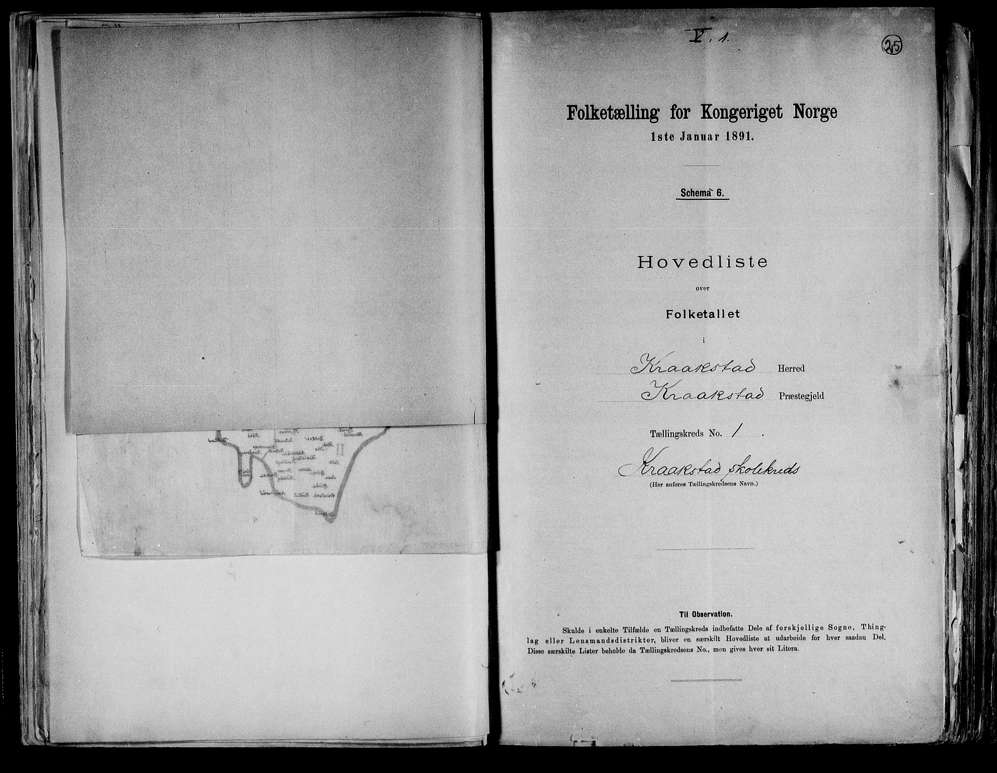 RA, 1891 census for 0212 Kråkstad, 1891, p. 6