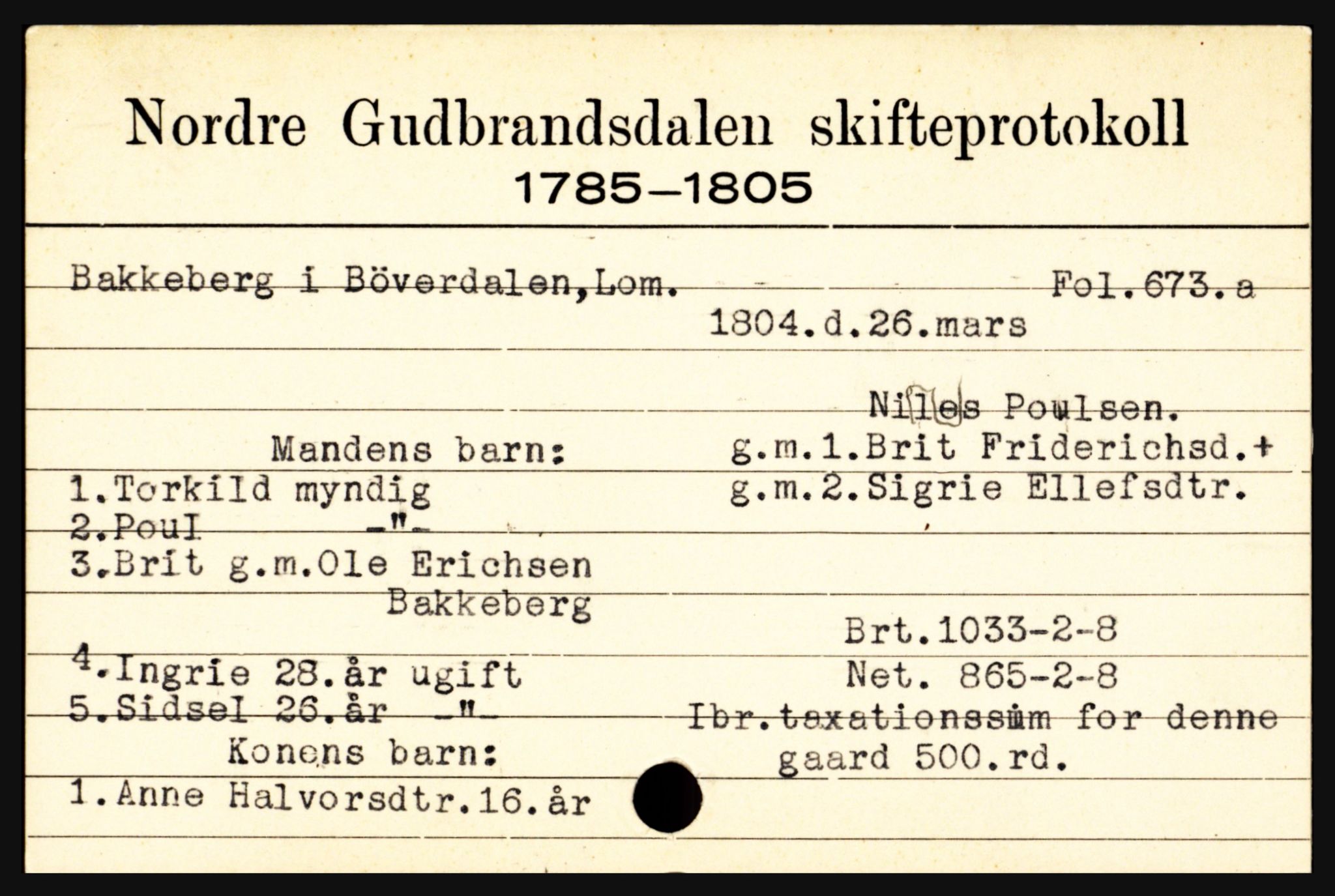 Nord-Gudbrandsdal tingrett, SAH/TING-002/J, 1658-1900, p. 455