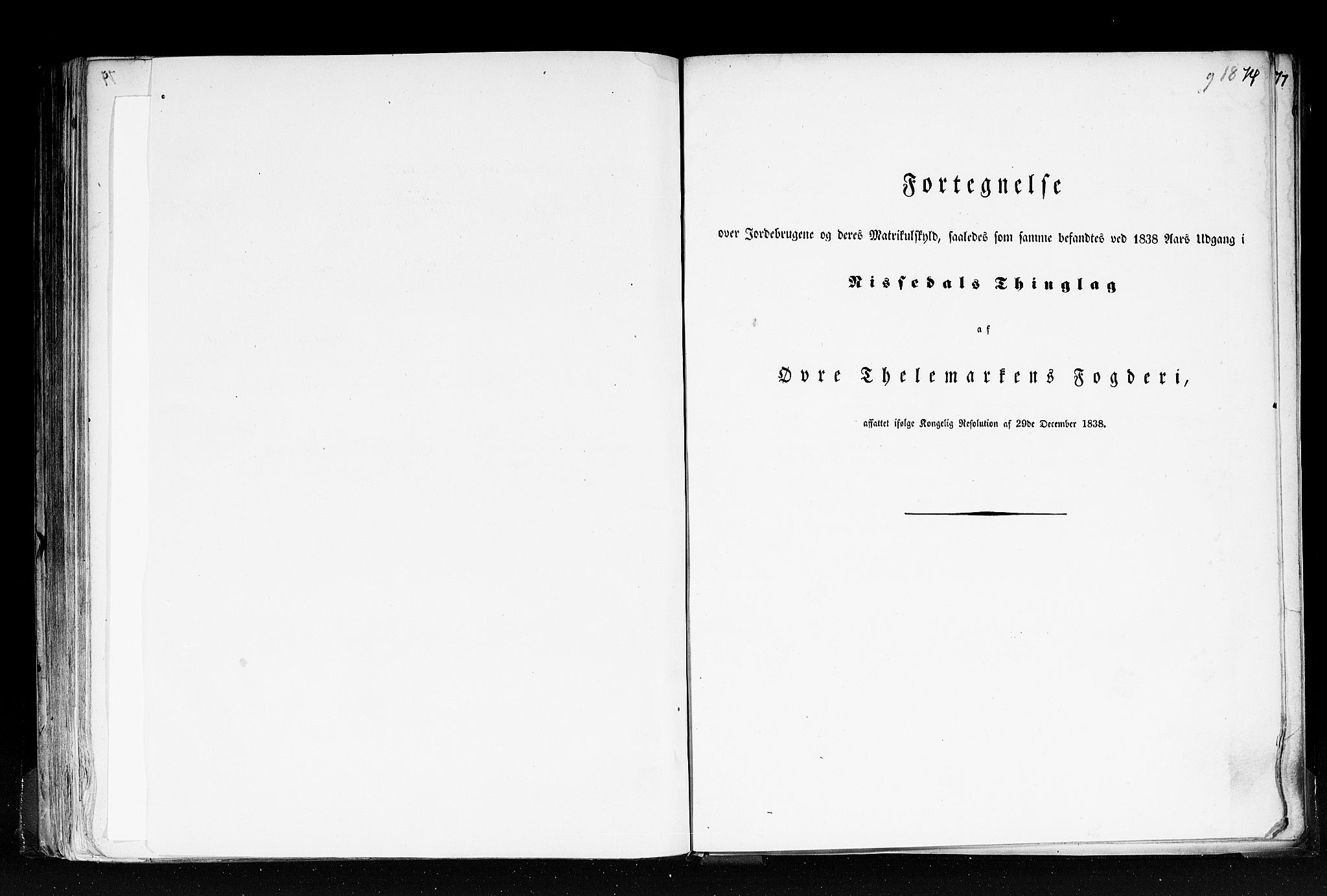 Rygh, RA/PA-0034/F/Fb/L0007: Matrikkelen for 1838 - Bratsberg amt (Telemark fylke), 1838, p. 74c