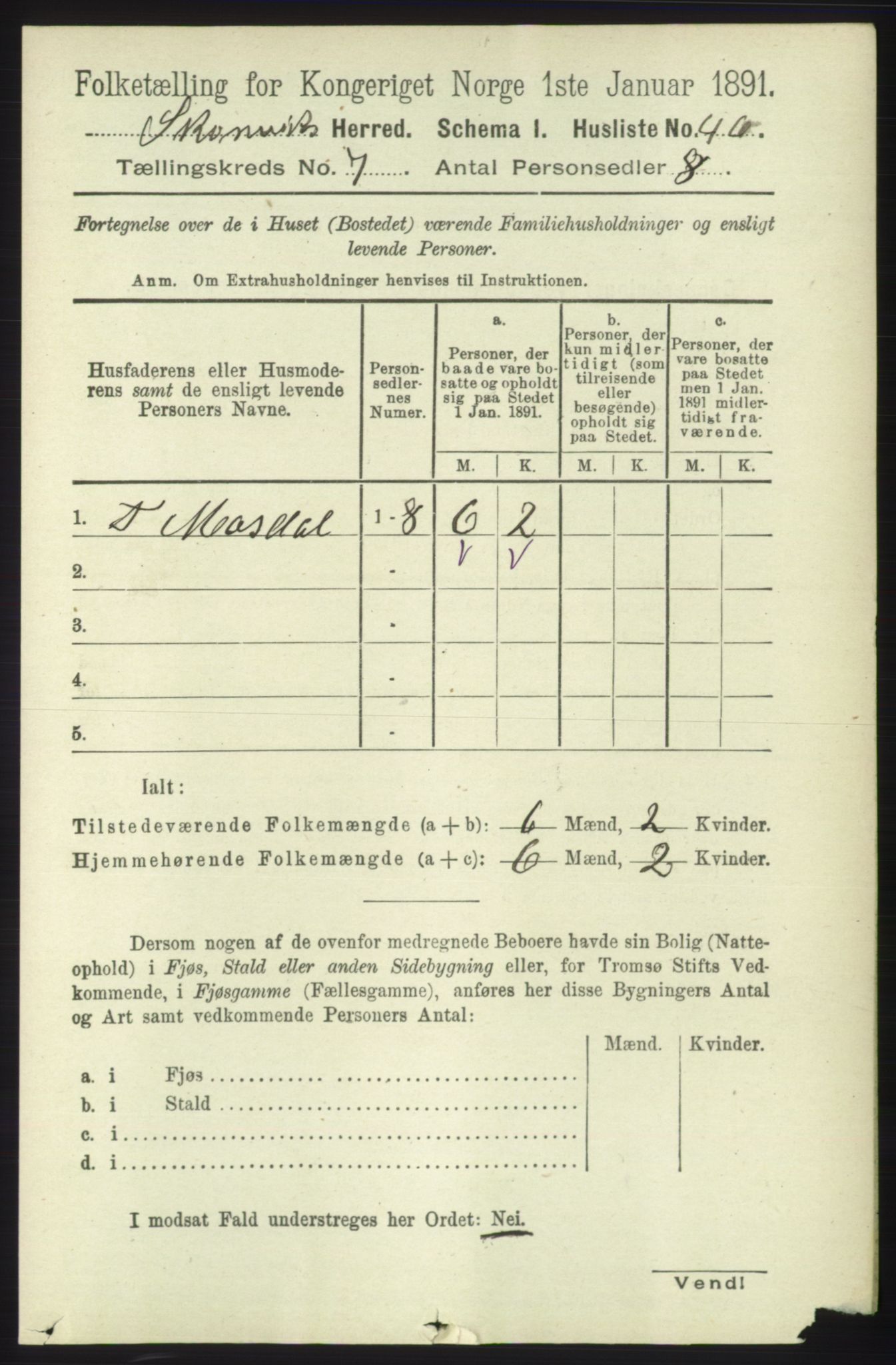 RA, 1891 census for 1212 Skånevik, 1891, p. 1882