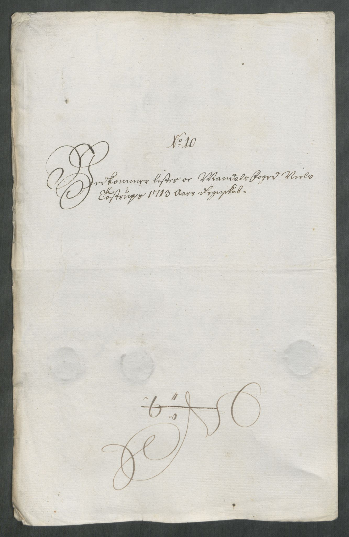 Rentekammeret inntil 1814, Reviderte regnskaper, Fogderegnskap, RA/EA-4092/R43/L2556: Fogderegnskap Lista og Mandal, 1713, p. 177