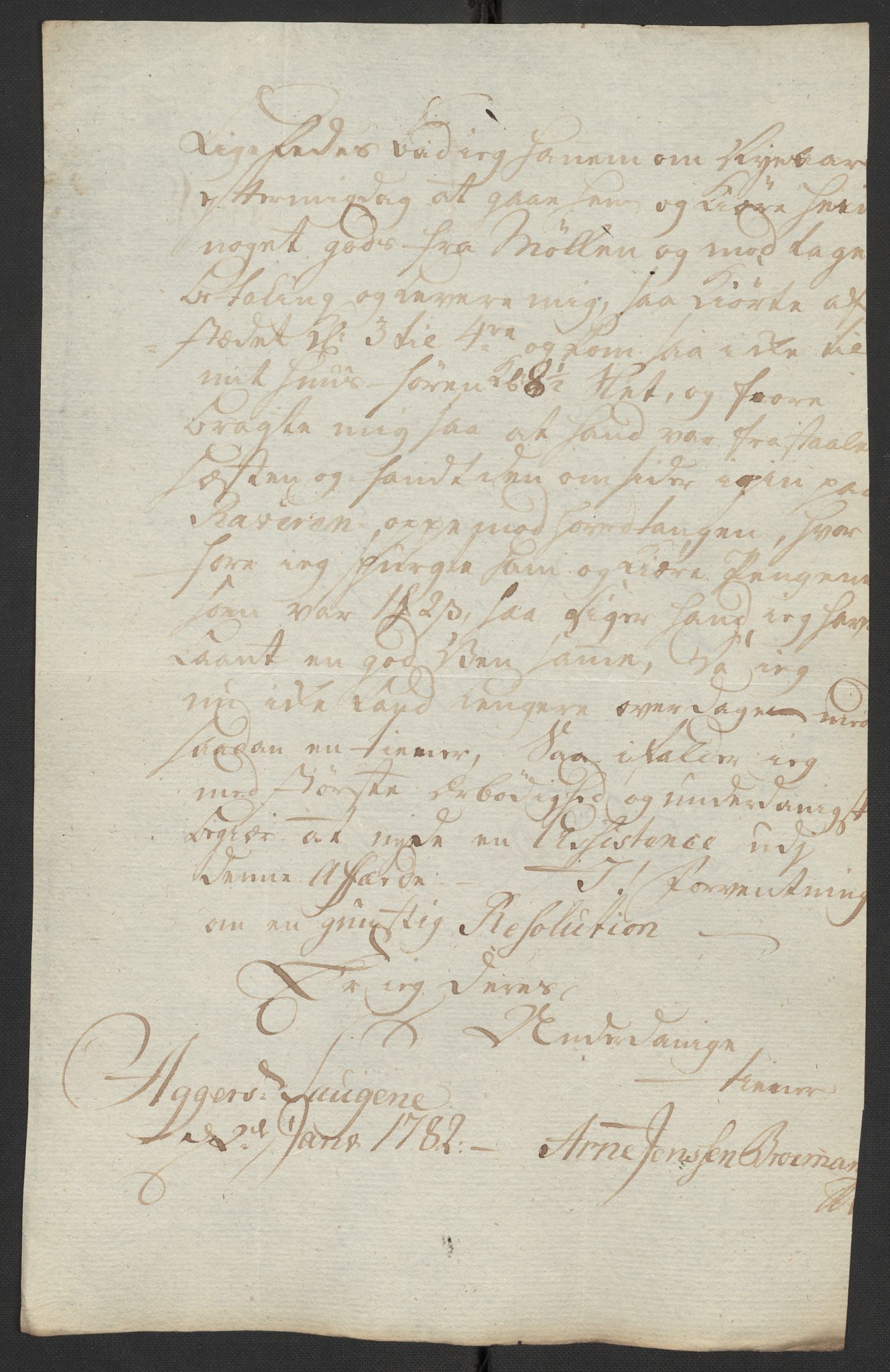 Oslo politidistrikt, AV/SAO-A-10085/D/Da/L0003: Innkomne brev, pro memoria m.v., 1781, p. 81