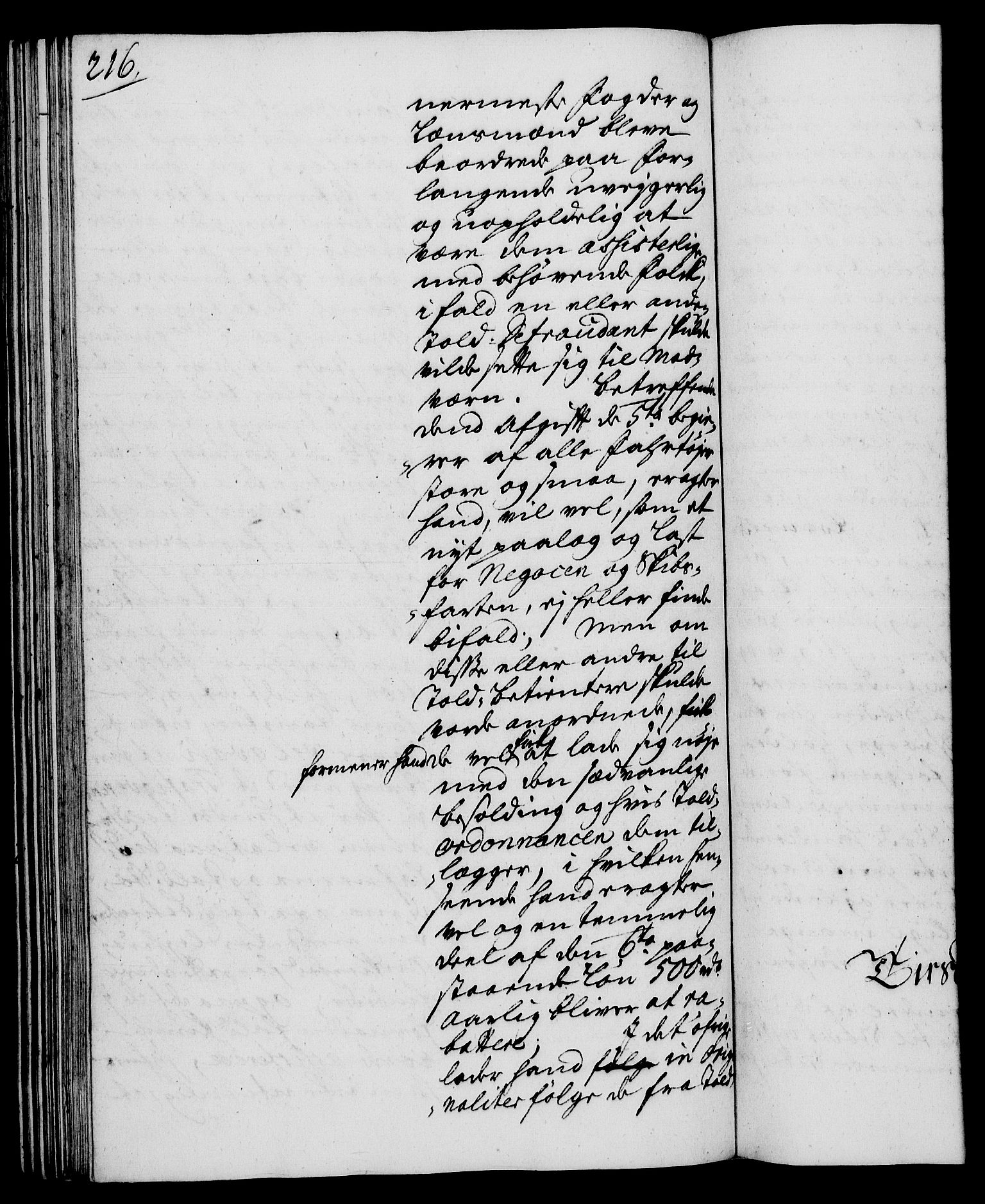 Rentekammeret, Kammerkanselliet, AV/RA-EA-3111/G/Gh/Gha/L0018: Norsk ekstraktmemorialprotokoll (merket RK 53.63), 1735-1736, p. 216