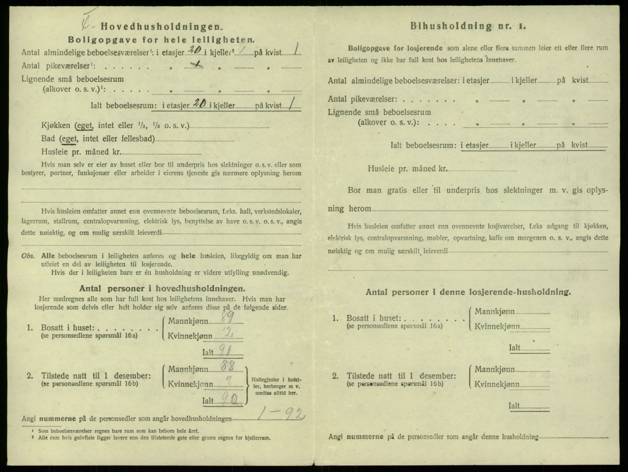 SAB, 1920 census for Bergen, 1920, p. 39838