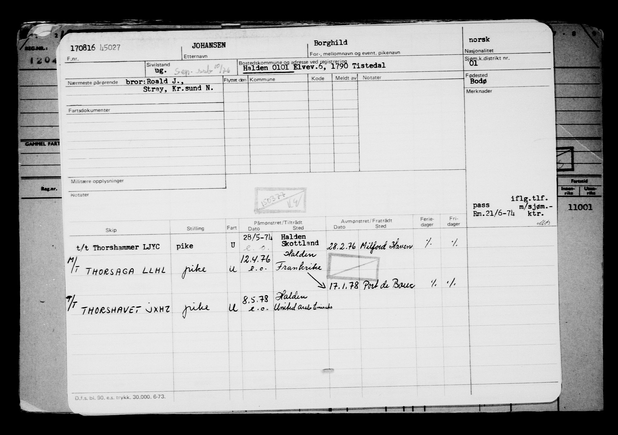 Direktoratet for sjømenn, AV/RA-S-3545/G/Gb/L0141: Hovedkort, 1916, p. 612