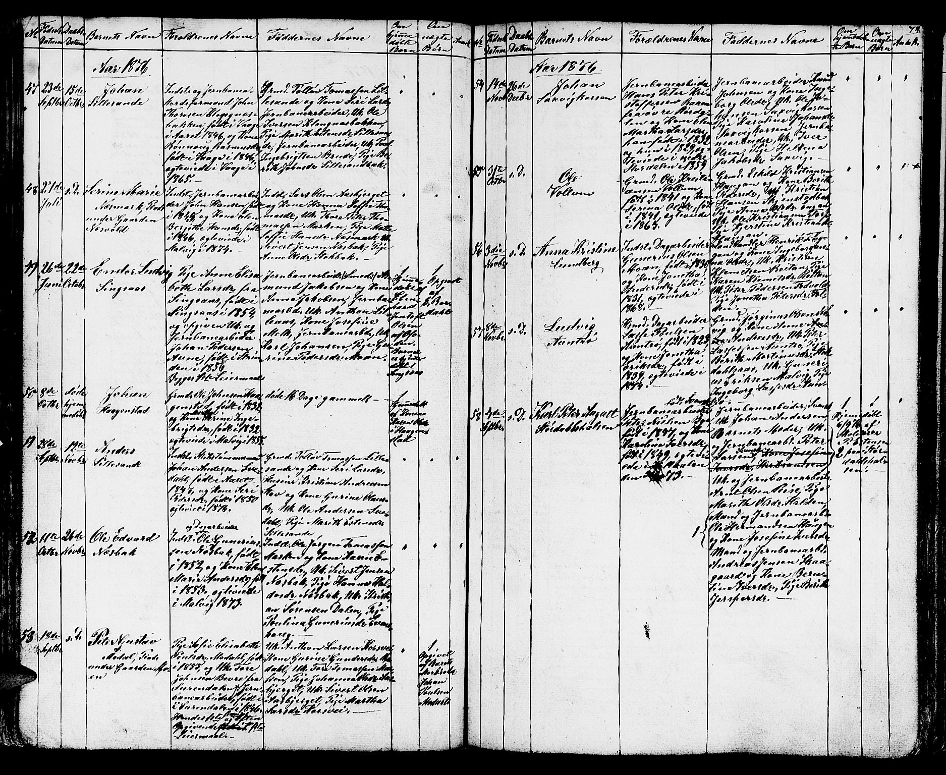 Ministerialprotokoller, klokkerbøker og fødselsregistre - Sør-Trøndelag, SAT/A-1456/616/L0422: Parish register (copy) no. 616C05, 1850-1888, p. 74