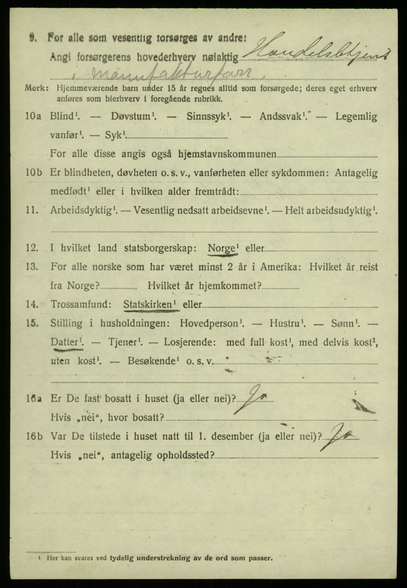 SAB, 1920 census for Lindås, 1920, p. 5914