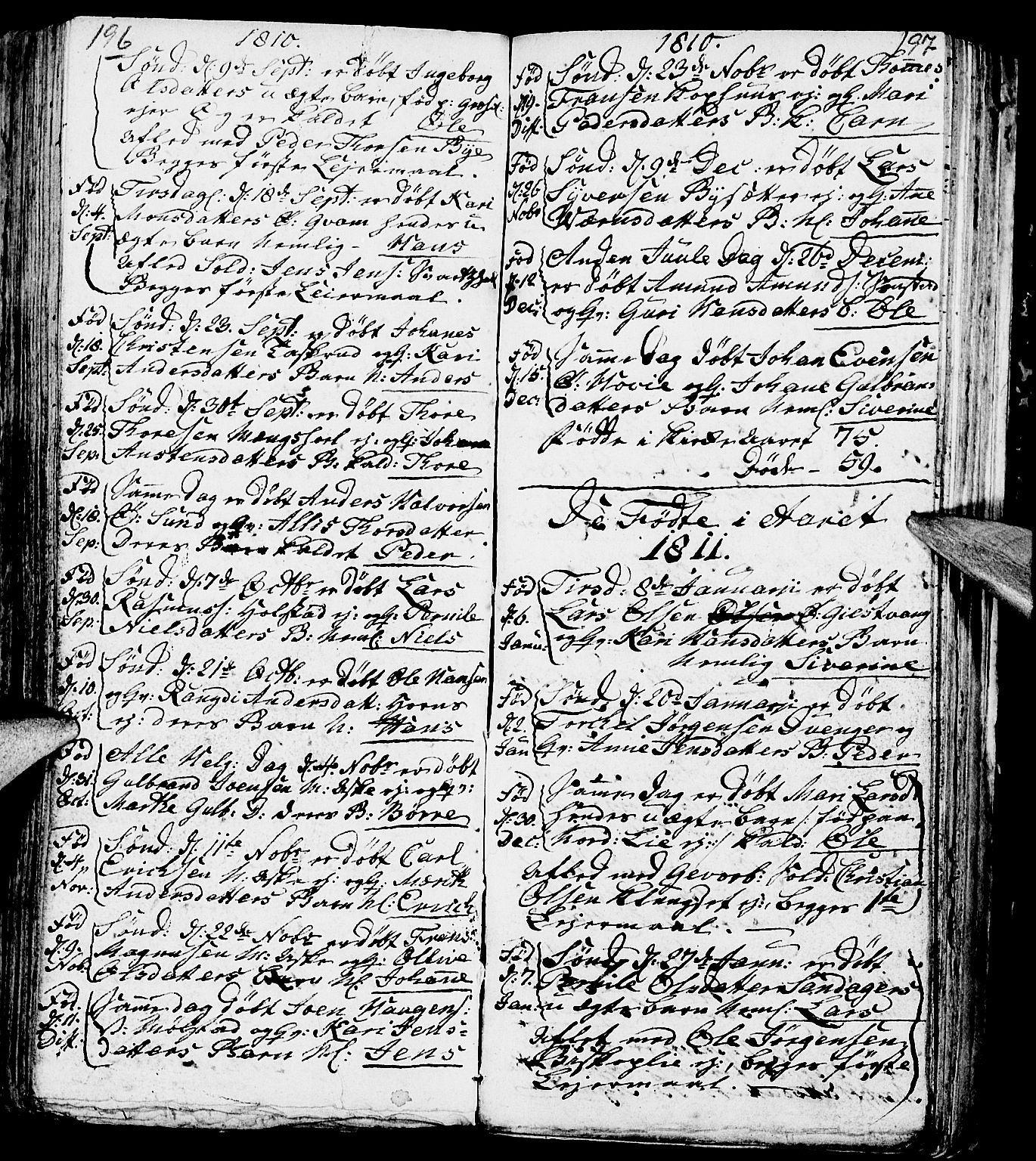 Nes prestekontor, Hedmark, SAH/PREST-020/L/La/L0002: Parish register (copy) no. 2, 1785-1813, p. 196-197