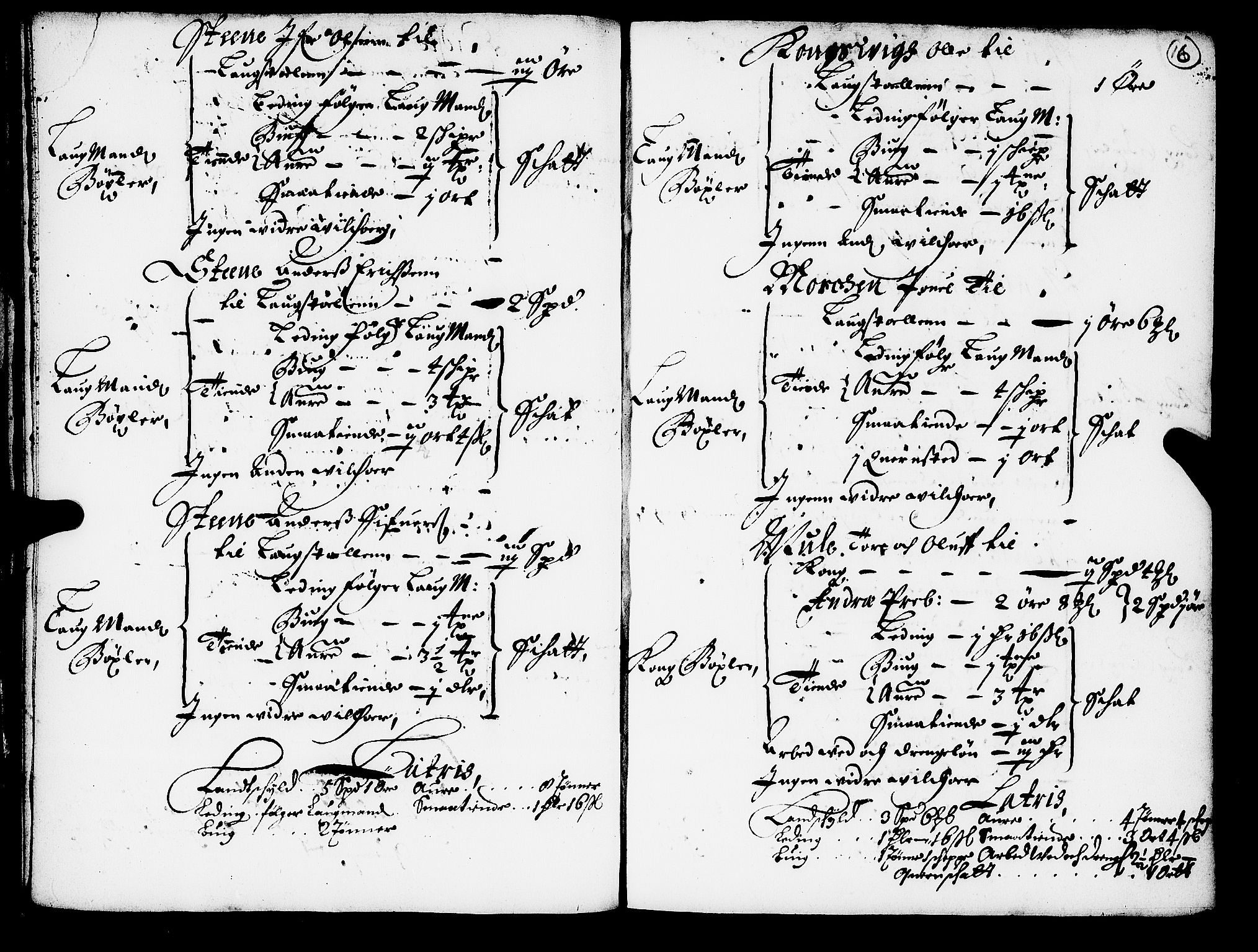 Rentekammeret inntil 1814, Realistisk ordnet avdeling, AV/RA-EA-4070/N/Nb/Nba/L0052: Strinda len, 1667, p. 15b-16a