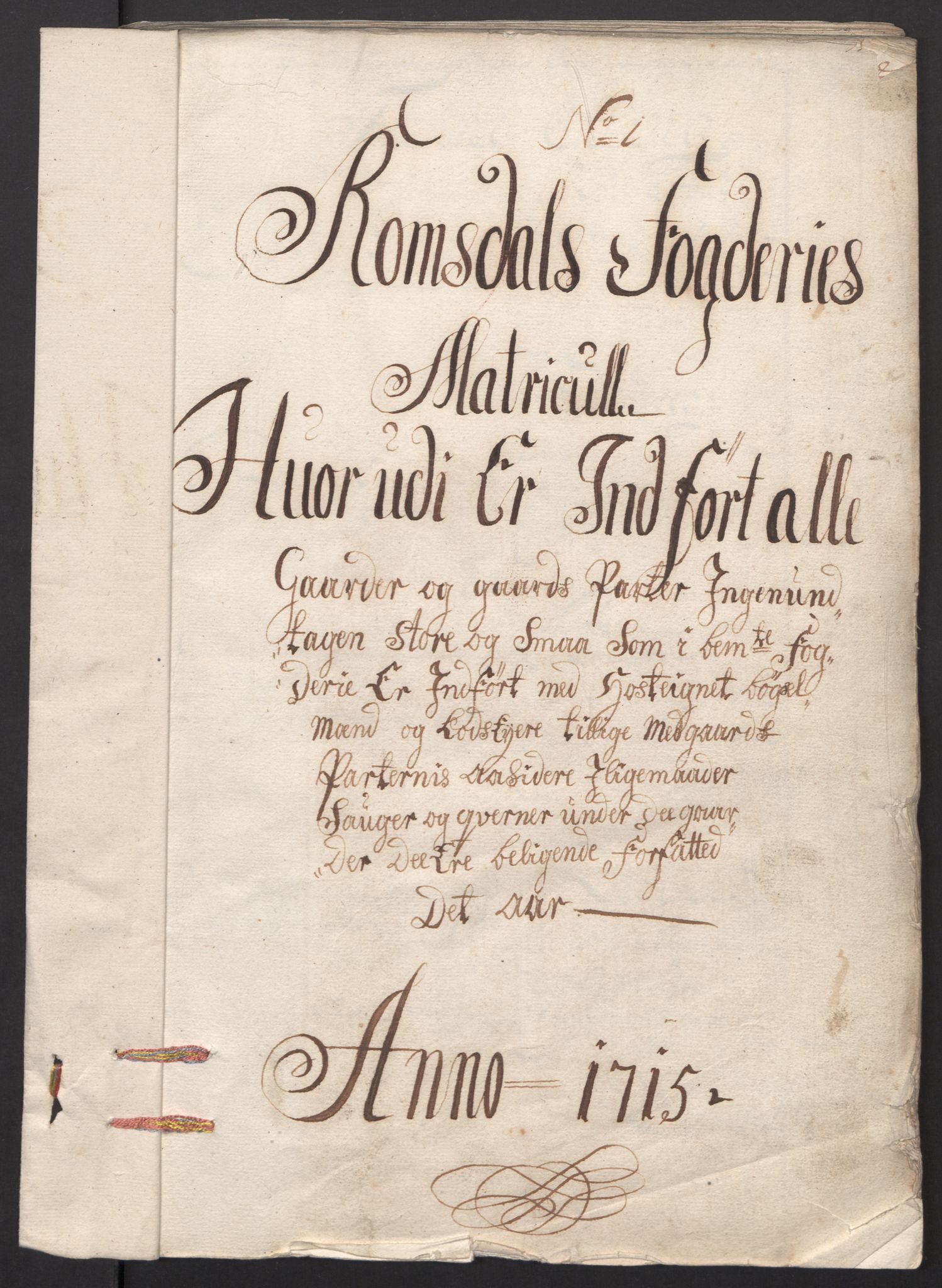 Rentekammeret inntil 1814, Reviderte regnskaper, Fogderegnskap, RA/EA-4092/R55/L3663: Fogderegnskap Romsdal, 1715-1716, p. 28