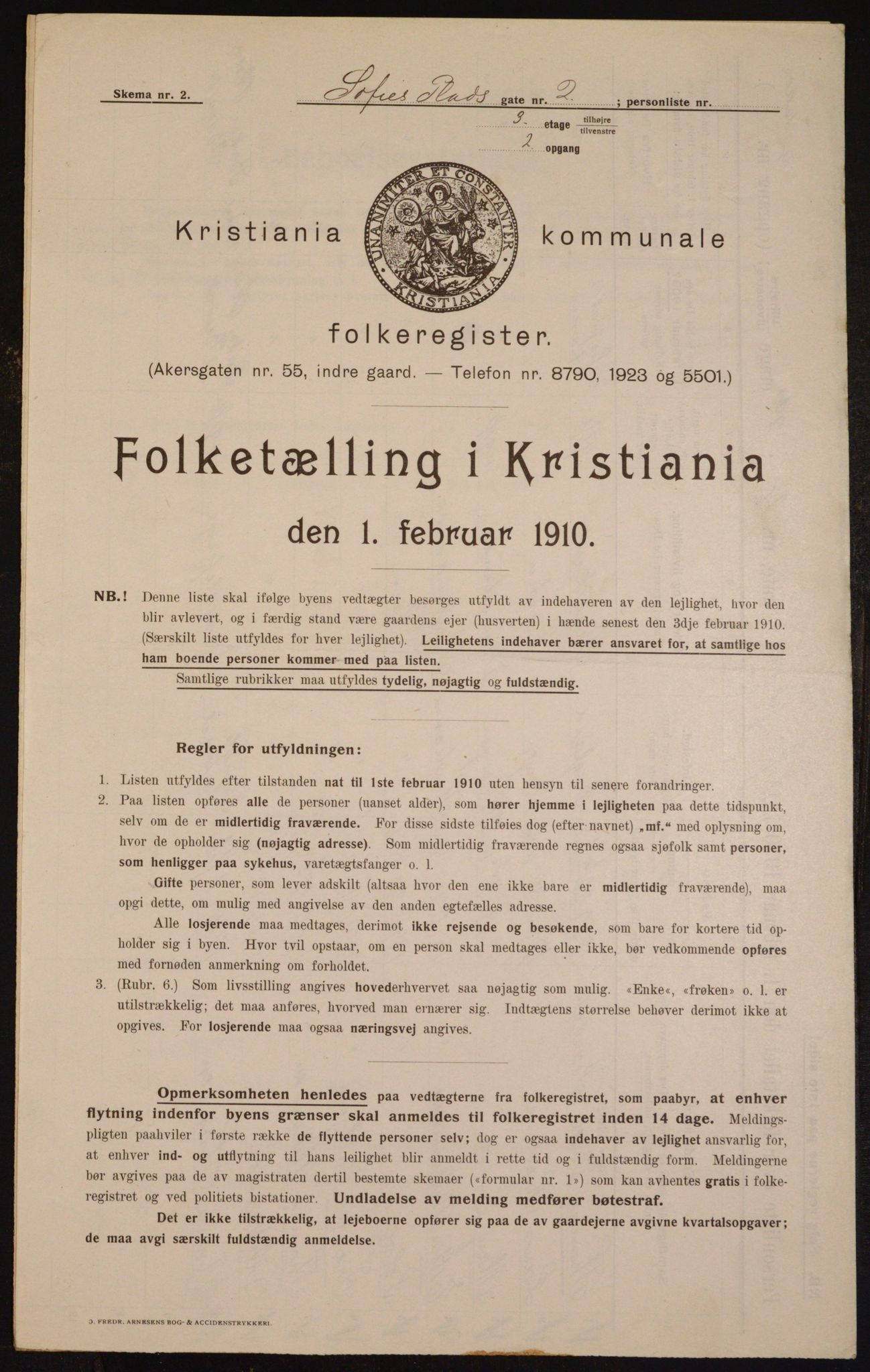 OBA, Municipal Census 1910 for Kristiania, 1910, p. 94715