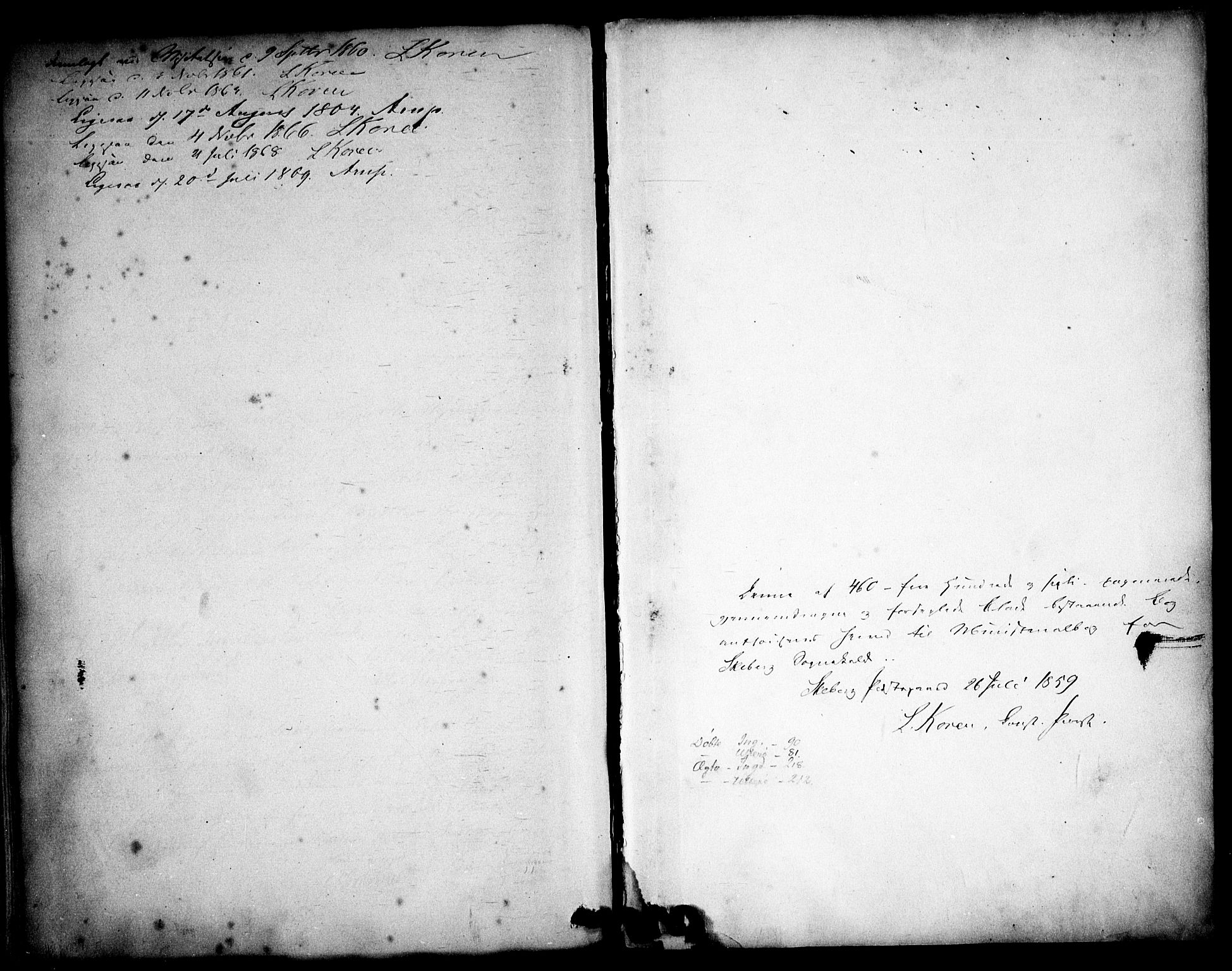 Skjeberg prestekontor Kirkebøker, SAO/A-10923/F/Fa/L0007: Parish register (official) no. I 7, 1859-1868