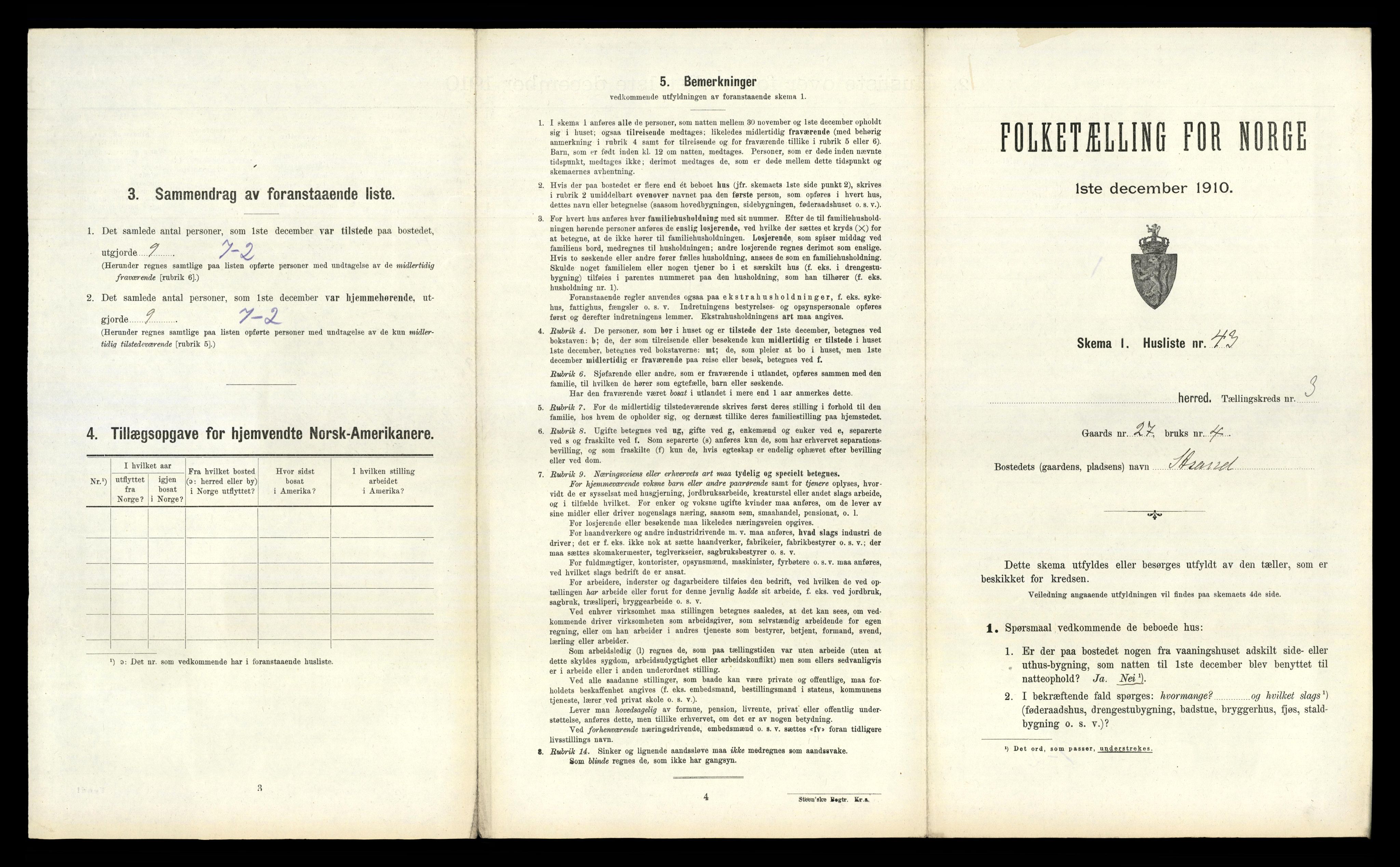 RA, 1910 census for Vikedal, 1910, p. 323