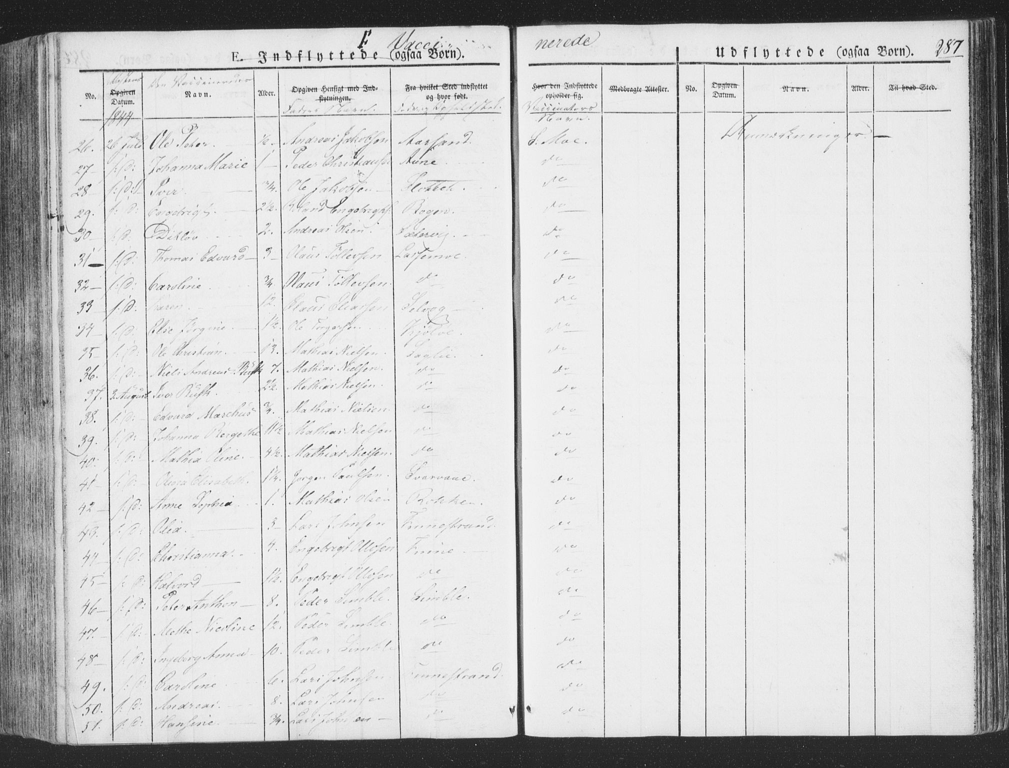 Ministerialprotokoller, klokkerbøker og fødselsregistre - Nord-Trøndelag, SAT/A-1458/780/L0639: Parish register (official) no. 780A04, 1830-1844, p. 287