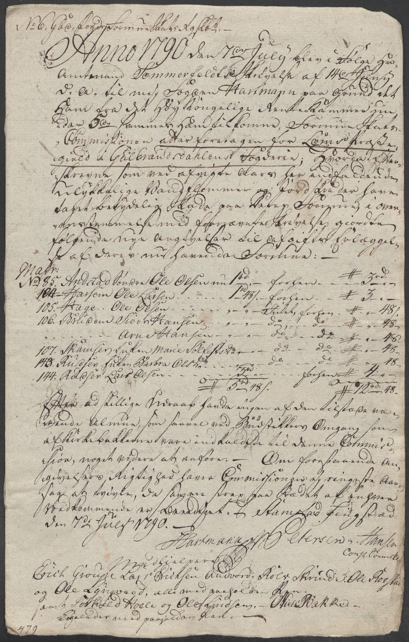 Rentekammeret inntil 1814, Reviderte regnskaper, Mindre regnskaper, AV/RA-EA-4068/Rf/Rfe/L0010: Fosen fogderi, Gudbrandsdalen fogderi, 1789, p. 146