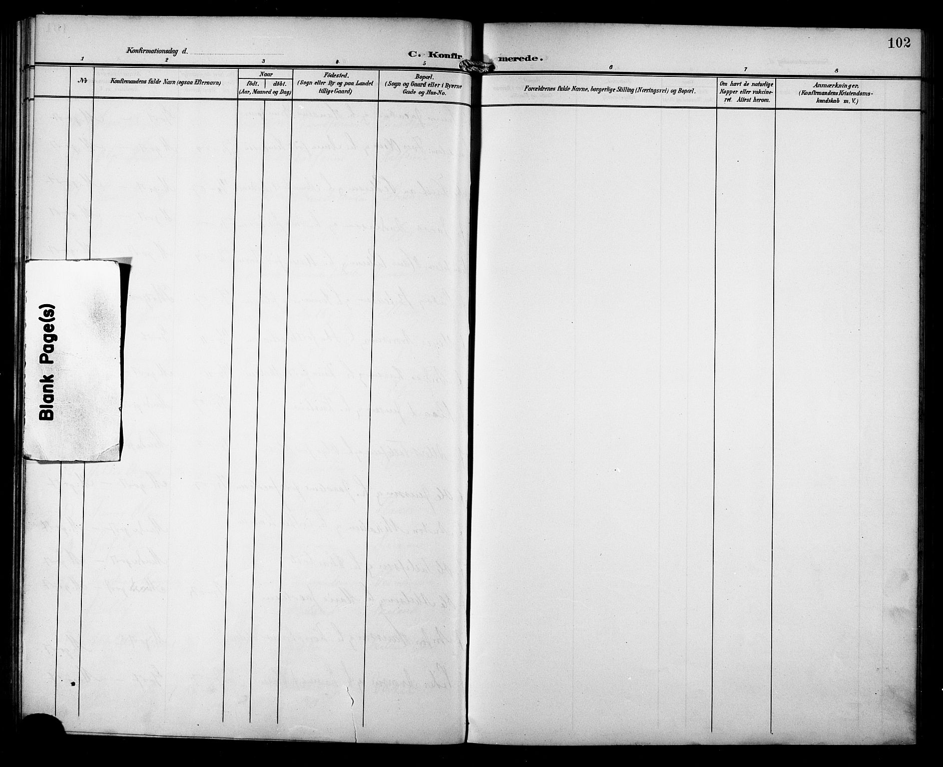 Berg sokneprestkontor, AV/SATØ-S-1318/G/Ga/Gab/L0013klokker: Parish register (copy) no. 13, 1902-1922, p. 102