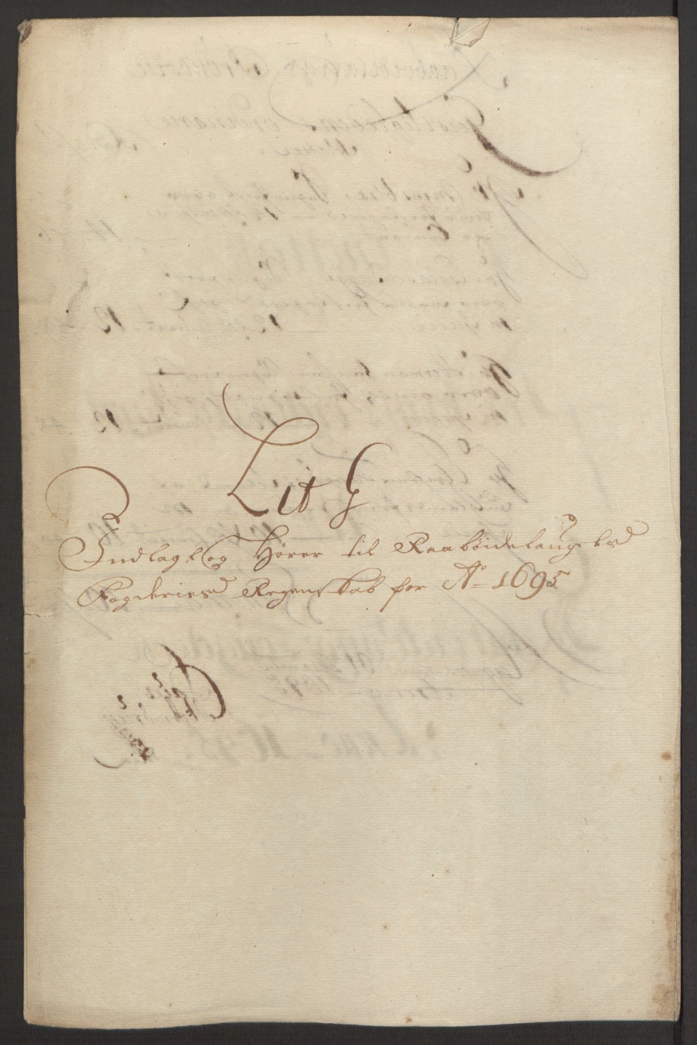 Rentekammeret inntil 1814, Reviderte regnskaper, Fogderegnskap, RA/EA-4092/R40/L2444: Fogderegnskap Råbyggelag, 1693-1696, p. 243