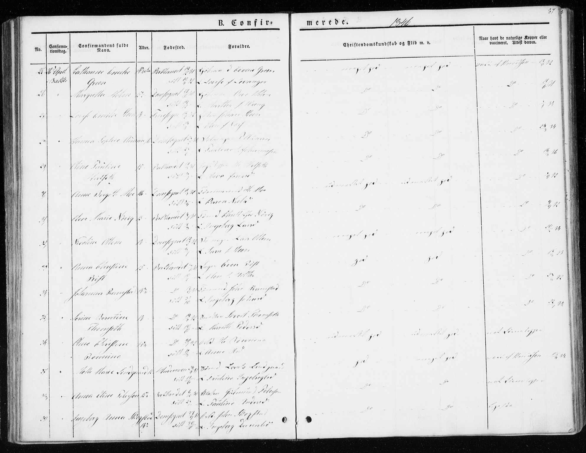Ministerialprotokoller, klokkerbøker og fødselsregistre - Sør-Trøndelag, SAT/A-1456/604/L0183: Parish register (official) no. 604A04, 1841-1850, p. 87