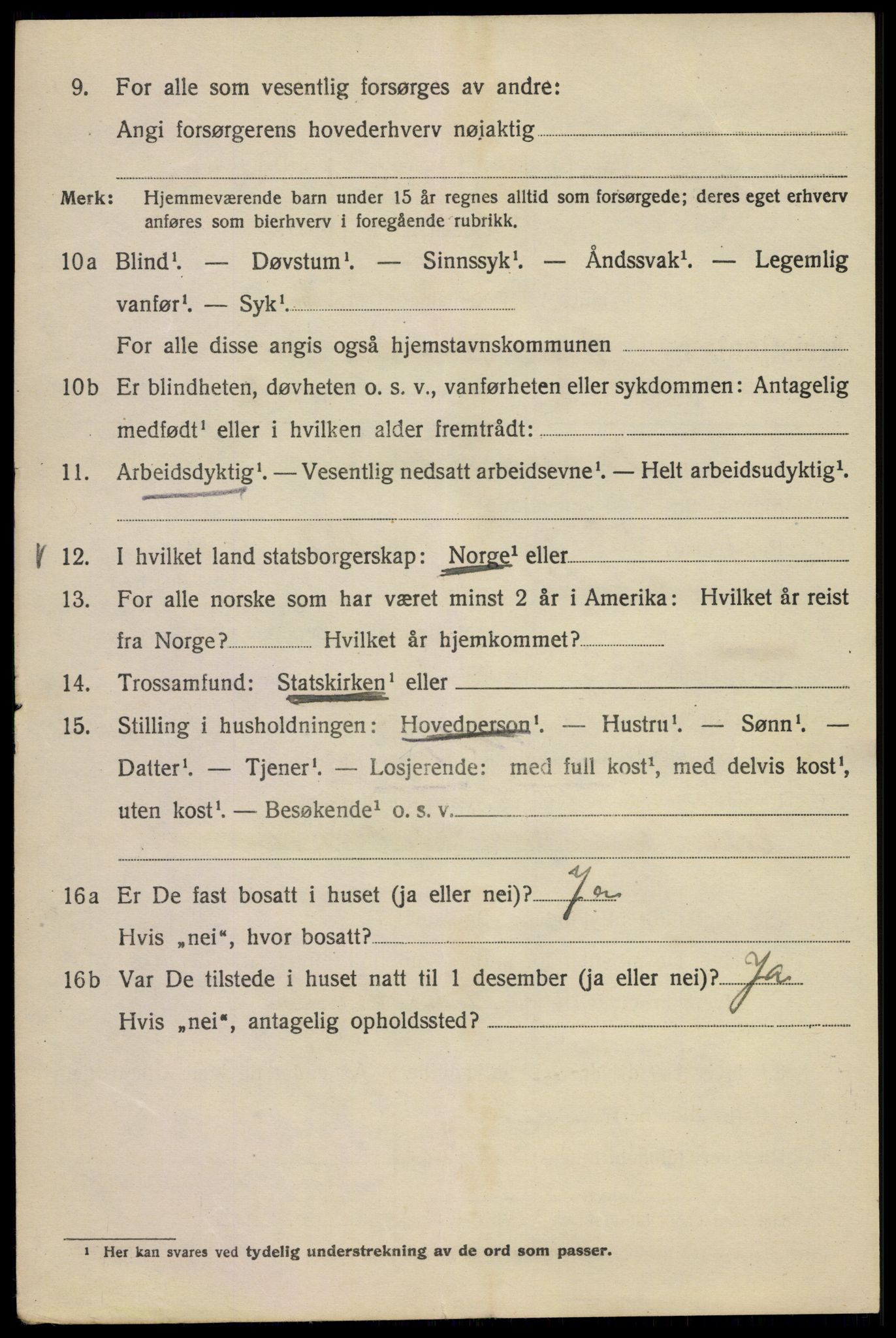 SAO, 1920 census for Kristiania, 1920, p. 327126