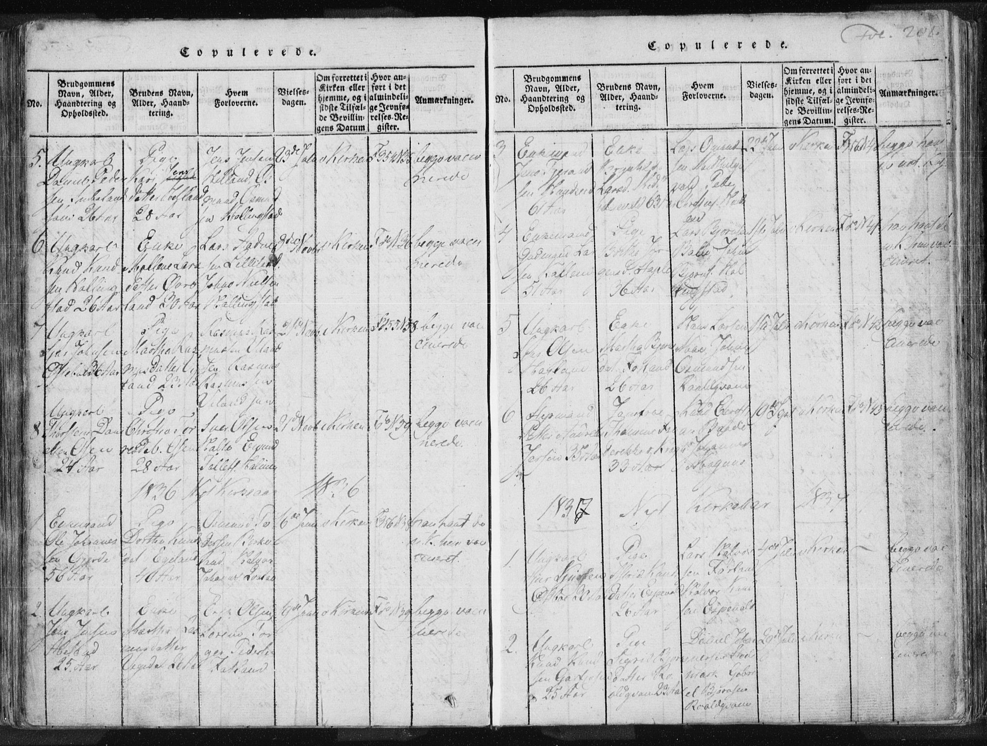 Vikedal sokneprestkontor, SAST/A-101840/01/IV: Parish register (official) no. A 3, 1817-1850, p. 201