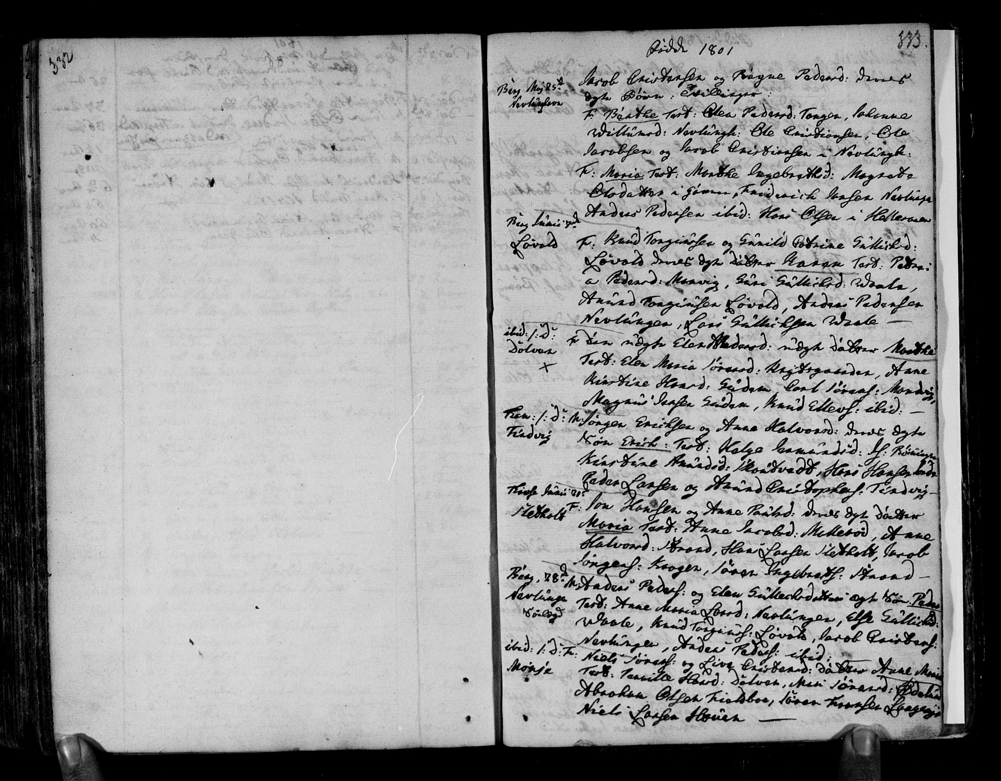 Brunlanes kirkebøker, AV/SAKO-A-342/F/Fa/L0001: Parish register (official) no. I 1, 1766-1801, p. 332-333