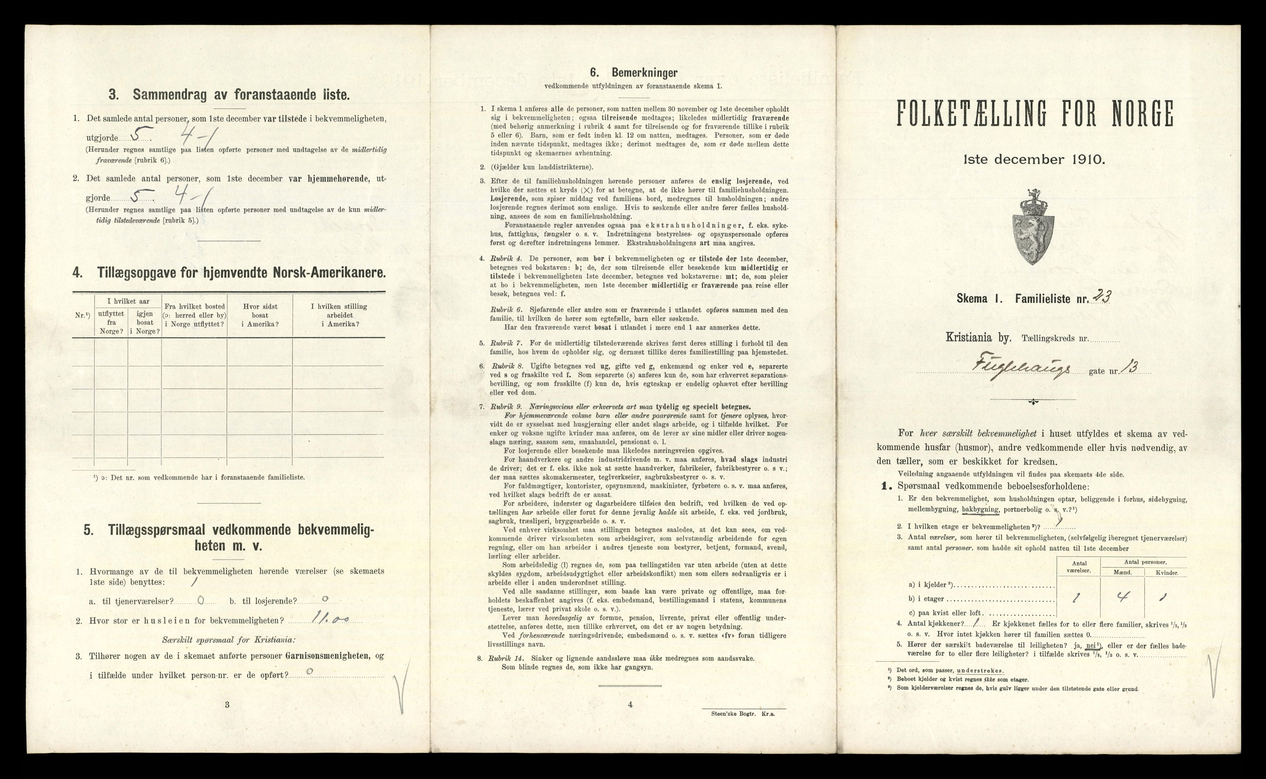 RA, 1910 census for Kristiania, 1910, p. 27723