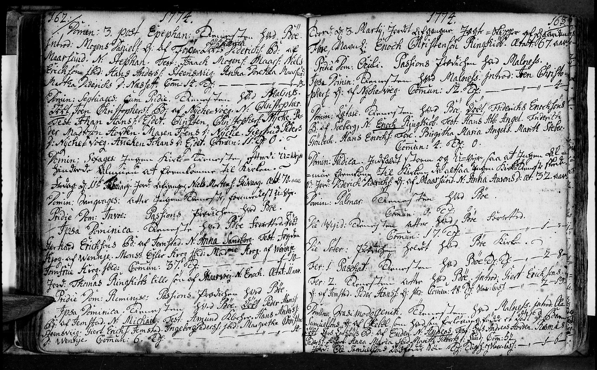 Ministerialprotokoller, klokkerbøker og fødselsregistre - Nordland, AV/SAT-A-1459/891/L1297: Parish register (official) no. 891A02, 1759-1820, p. 162-163
