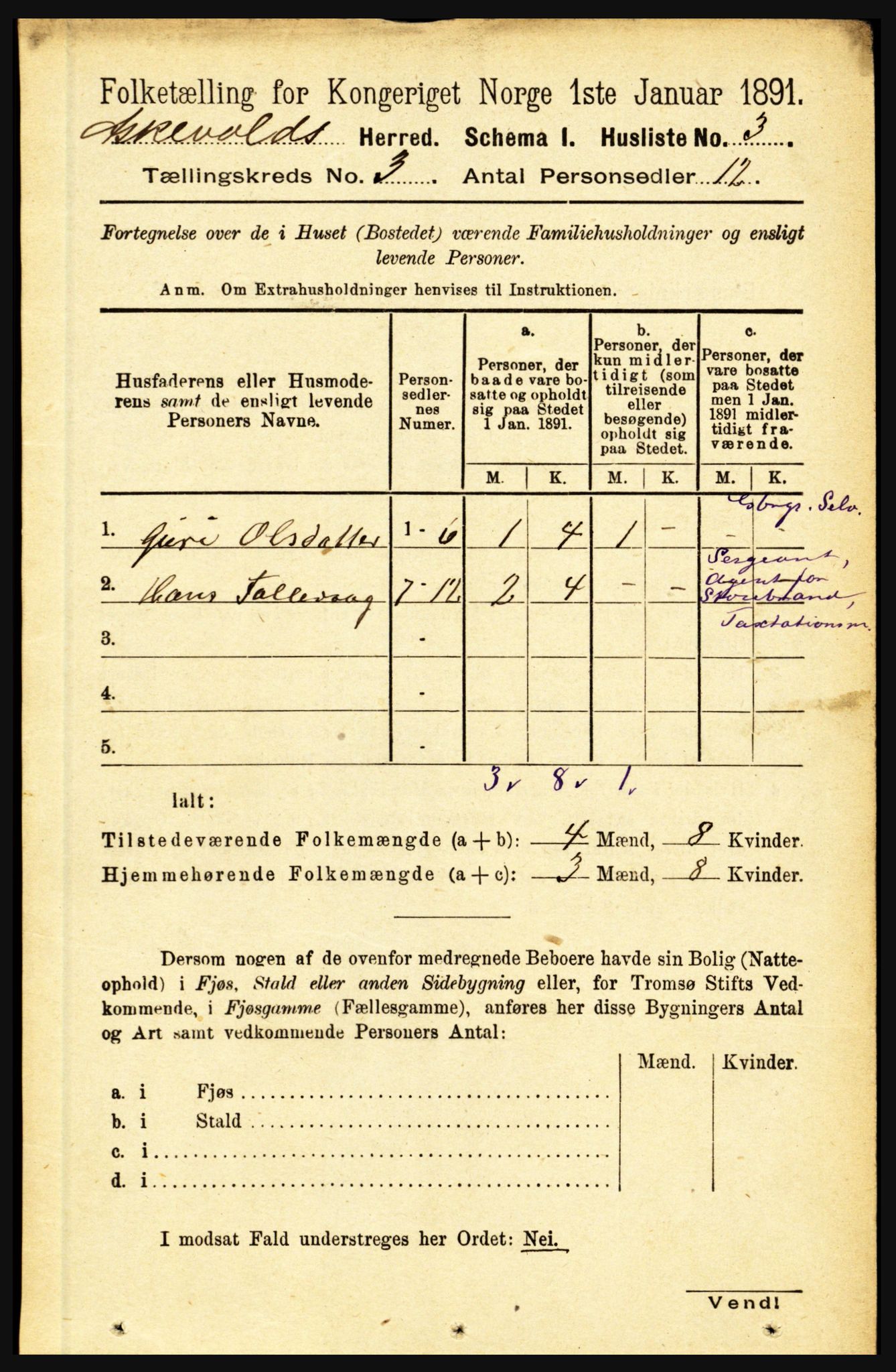 RA, 1891 census for 1428 Askvoll, 1891, p. 723