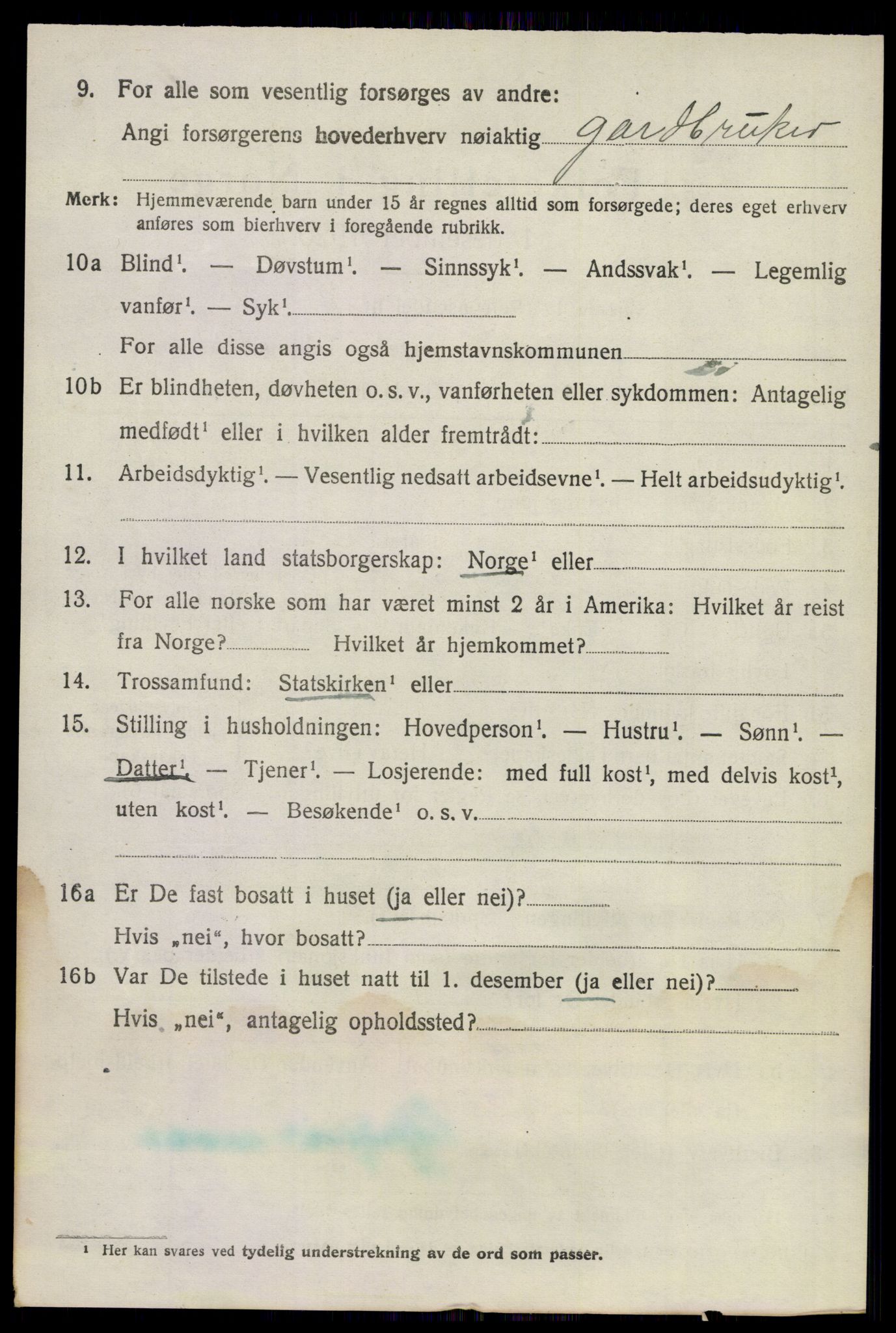 SAKO, 1920 census for Sandeherred, 1920, p. 21121