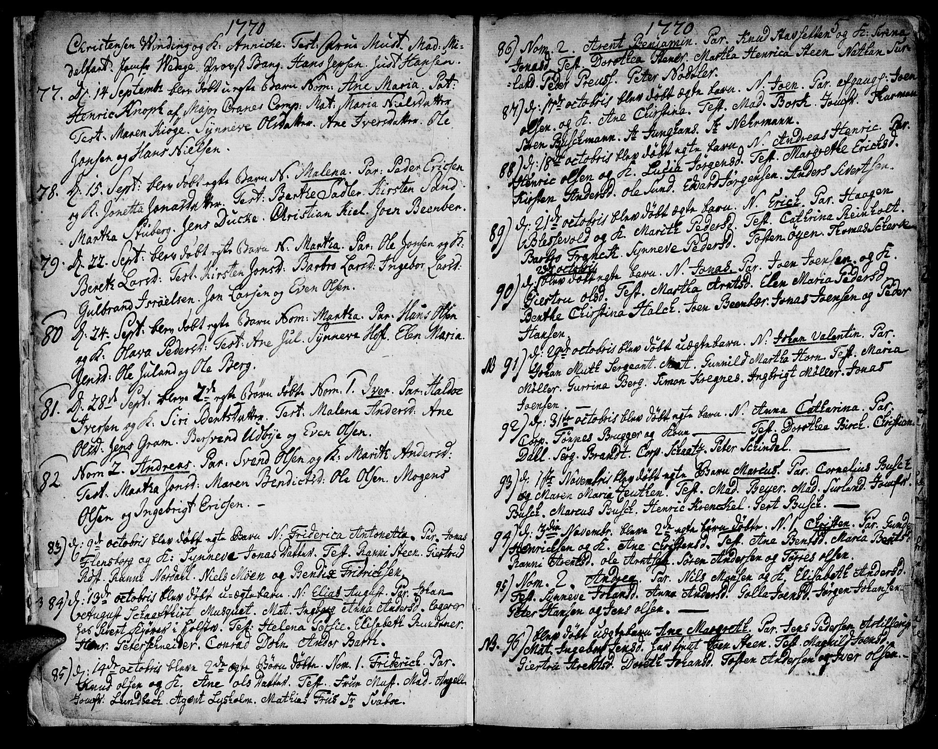 Ministerialprotokoller, klokkerbøker og fødselsregistre - Sør-Trøndelag, SAT/A-1456/601/L0039: Parish register (official) no. 601A07, 1770-1819, p. 5