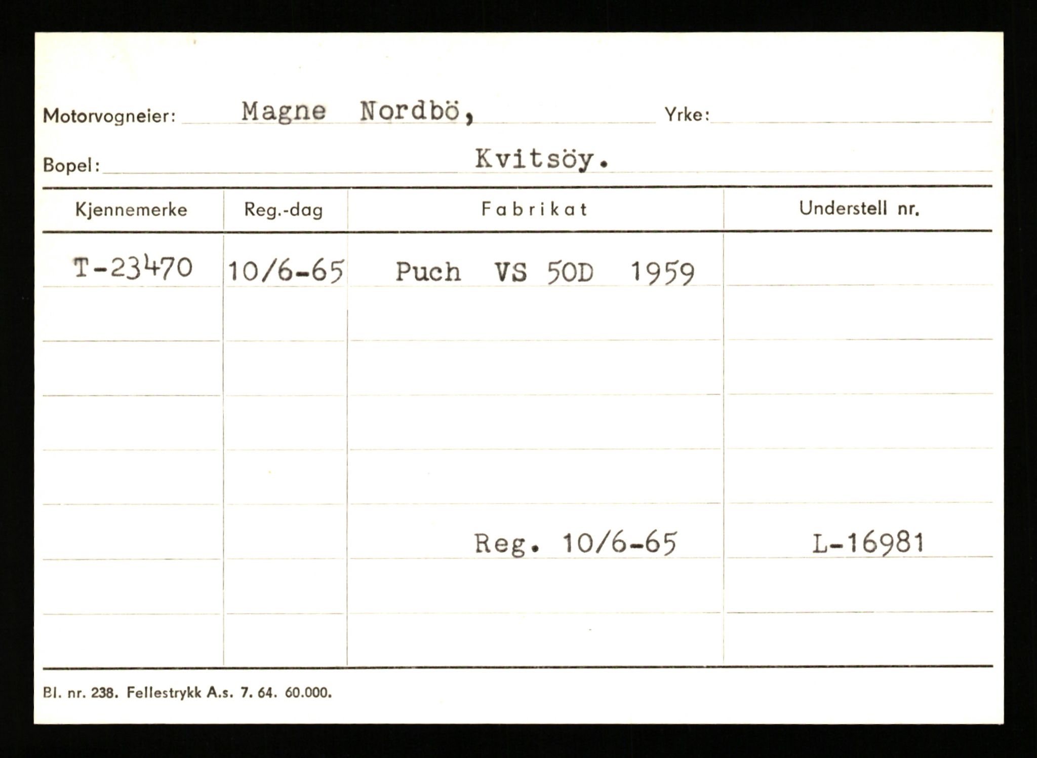 Stavanger trafikkstasjon, SAST/A-101942/0/G/L0005: Registreringsnummer: 23000 - 34245, 1930-1971, p. 151