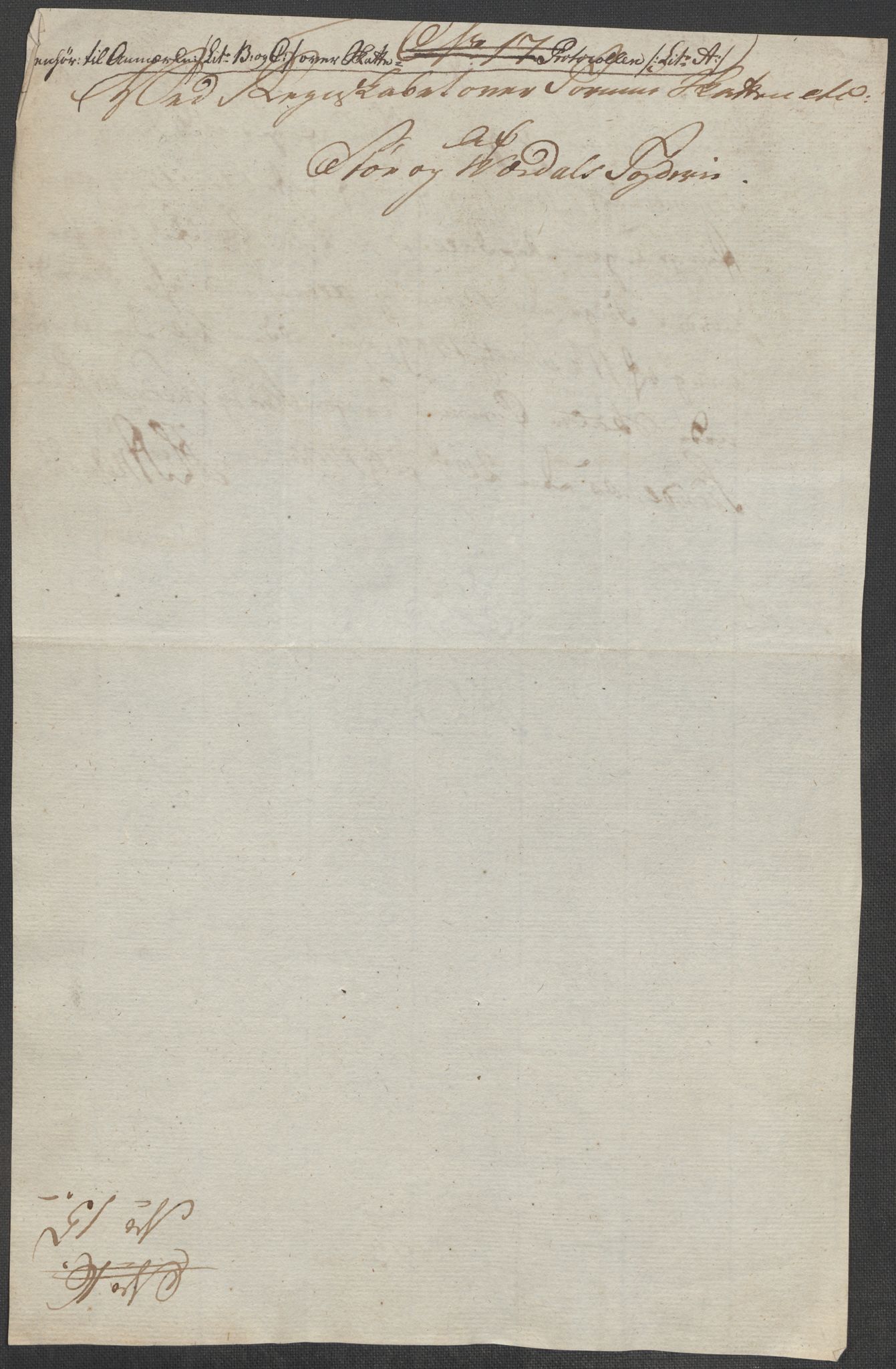 Rentekammeret inntil 1814, Reviderte regnskaper, Mindre regnskaper, AV/RA-EA-4068/Rf/Rfe/L0045: Stavanger, Stjørdal og Verdal fogderi, 1789, p. 174