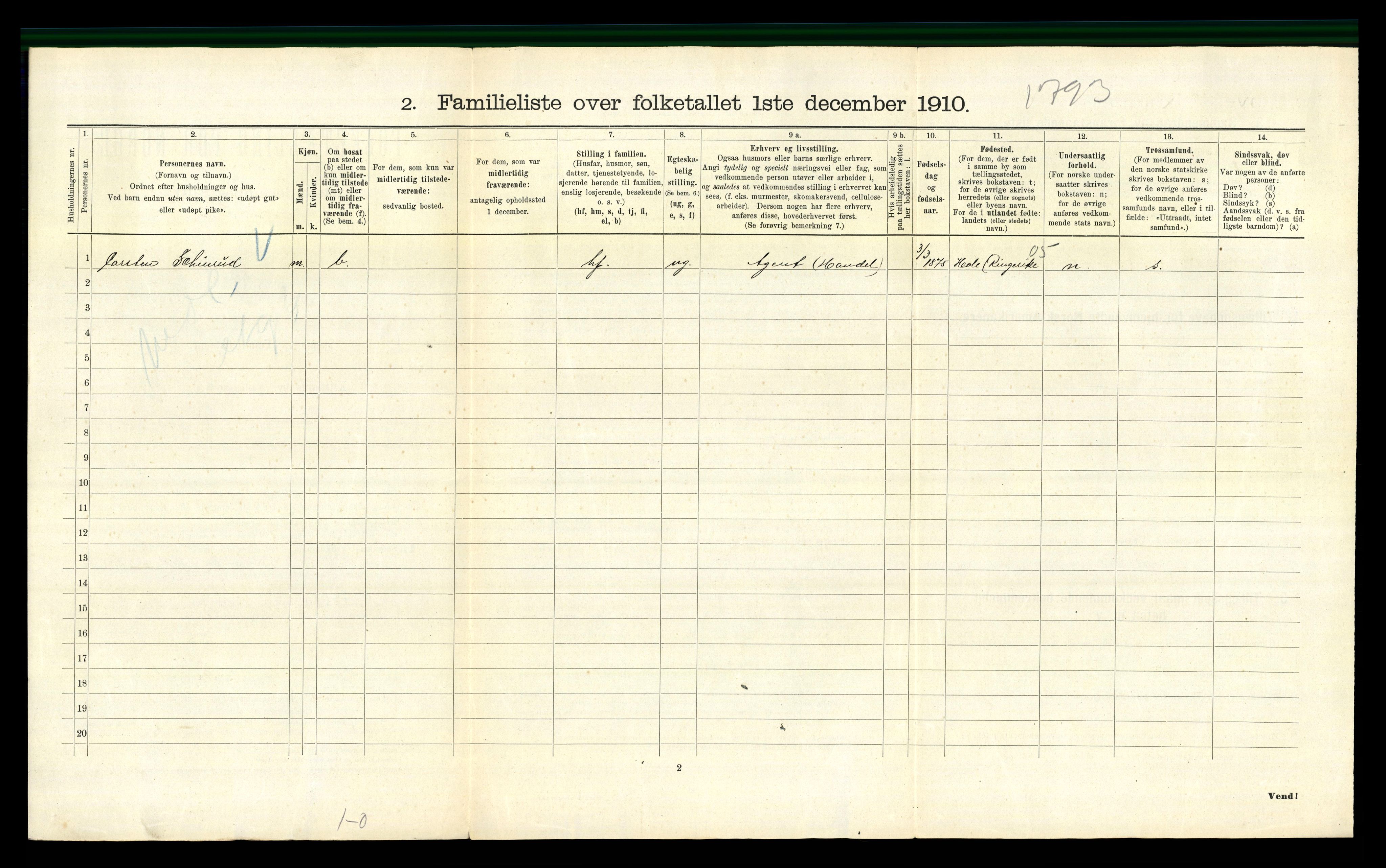 RA, 1910 census for Kristiania, 1910, p. 72242