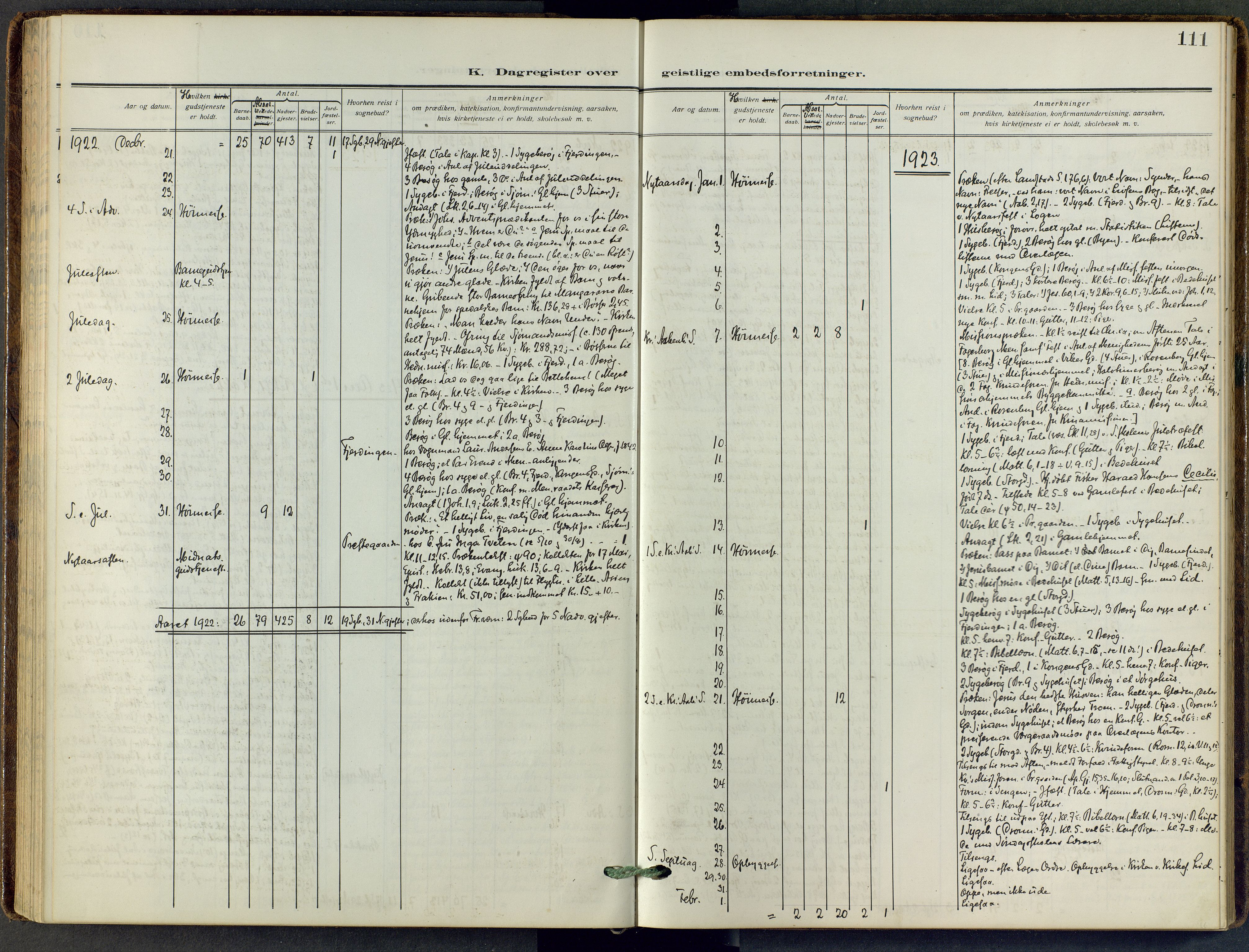 Stavern kirkebøker, AV/SAKO-A-318/F/Fa/L0010: Parish register (official) no. 10, 1916-1967, p. 111