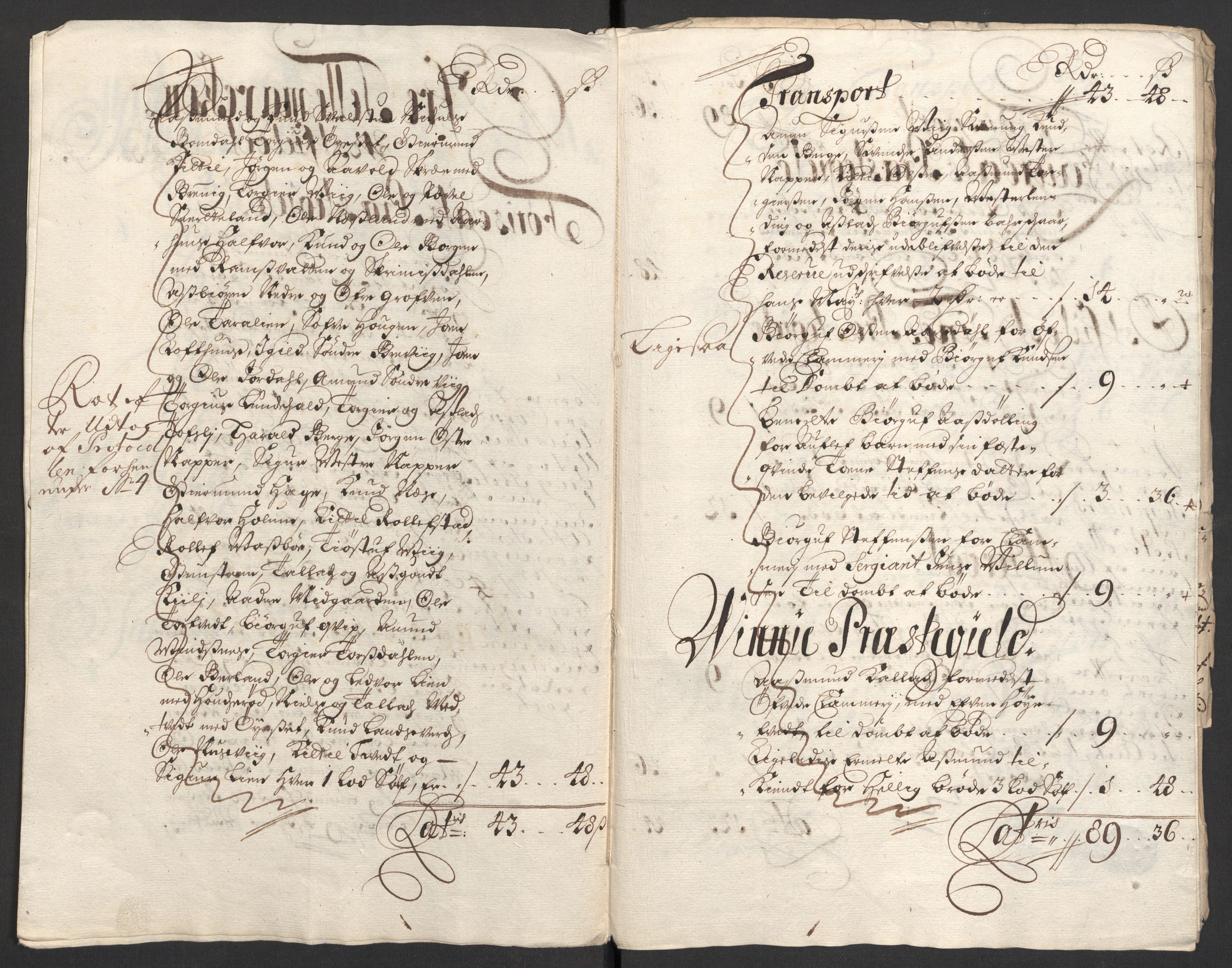 Rentekammeret inntil 1814, Reviderte regnskaper, Fogderegnskap, AV/RA-EA-4092/R36/L2106: Fogderegnskap Øvre og Nedre Telemark og Bamble, 1702, p. 43