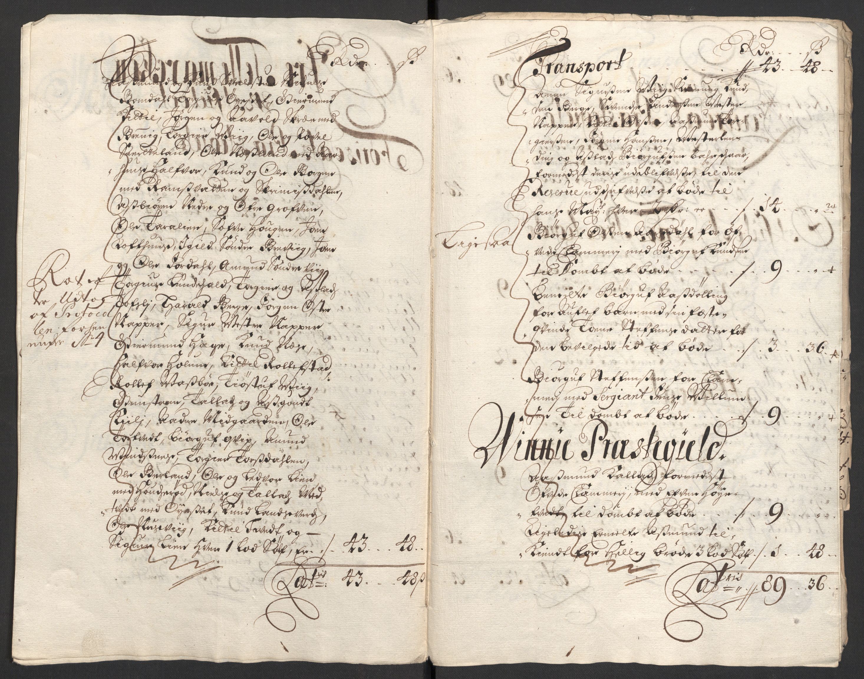 Rentekammeret inntil 1814, Reviderte regnskaper, Fogderegnskap, RA/EA-4092/R36/L2106: Fogderegnskap Øvre og Nedre Telemark og Bamble, 1702, p. 43