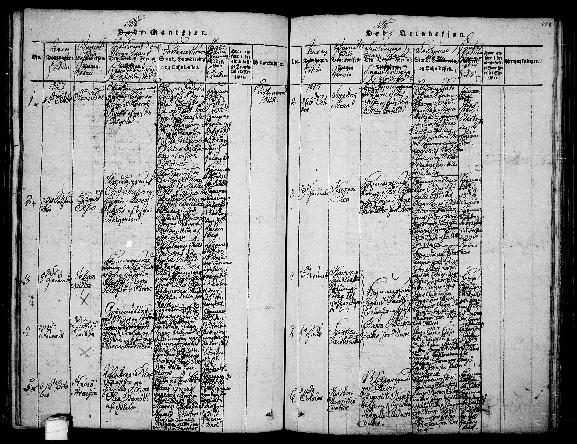 Porsgrunn kirkebøker , AV/SAKO-A-104/F/Fa/L0004: Parish register (official) no. 4, 1814-1828, p. 178