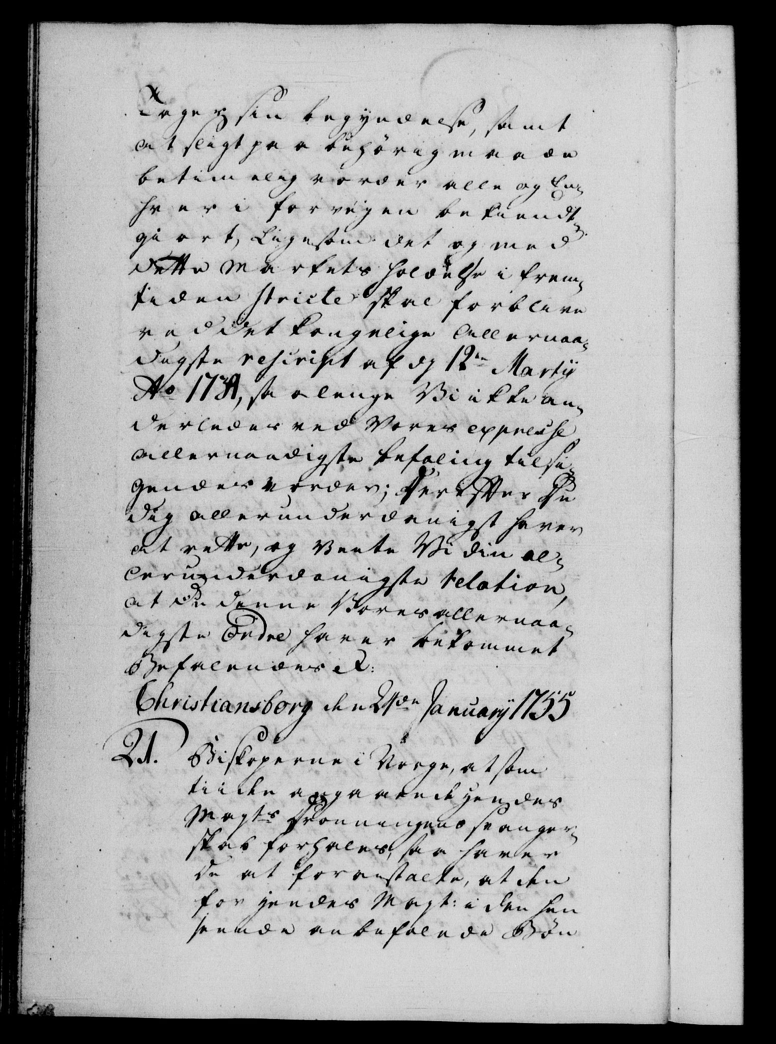 Danske Kanselli 1572-1799, AV/RA-EA-3023/F/Fc/Fca/Fcab/L0035: Norske tegnelser, 1755-1756, p. 31b