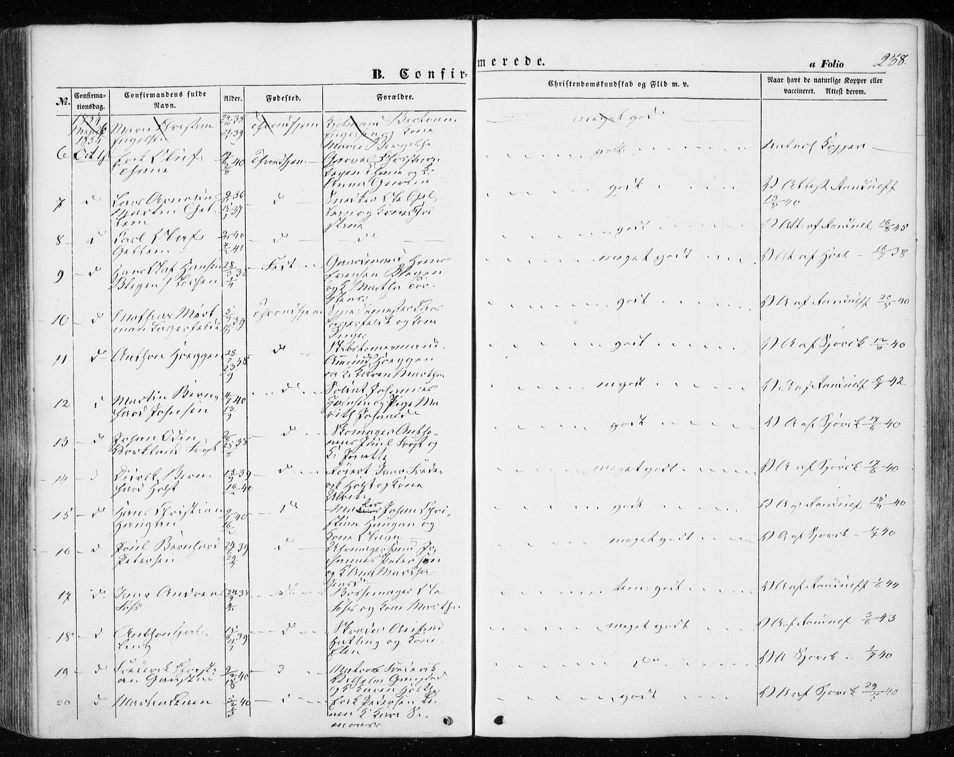 Ministerialprotokoller, klokkerbøker og fødselsregistre - Sør-Trøndelag, AV/SAT-A-1456/601/L0051: Parish register (official) no. 601A19, 1848-1857, p. 238