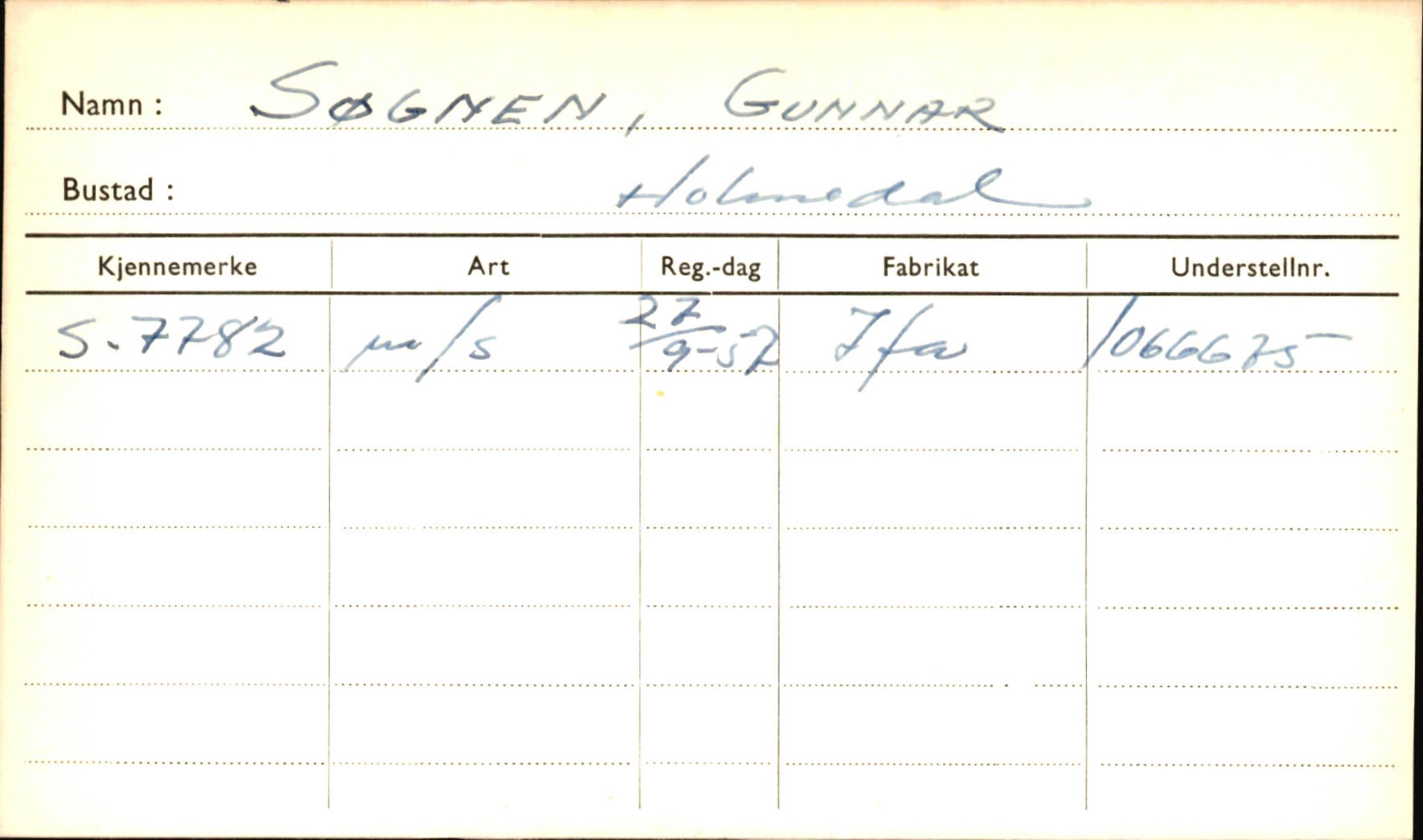 Statens vegvesen, Sogn og Fjordane vegkontor, AV/SAB-A-5301/4/F/L0002: Eigarregister Fjordane til 1.6.1961, 1930-1961, p. 48