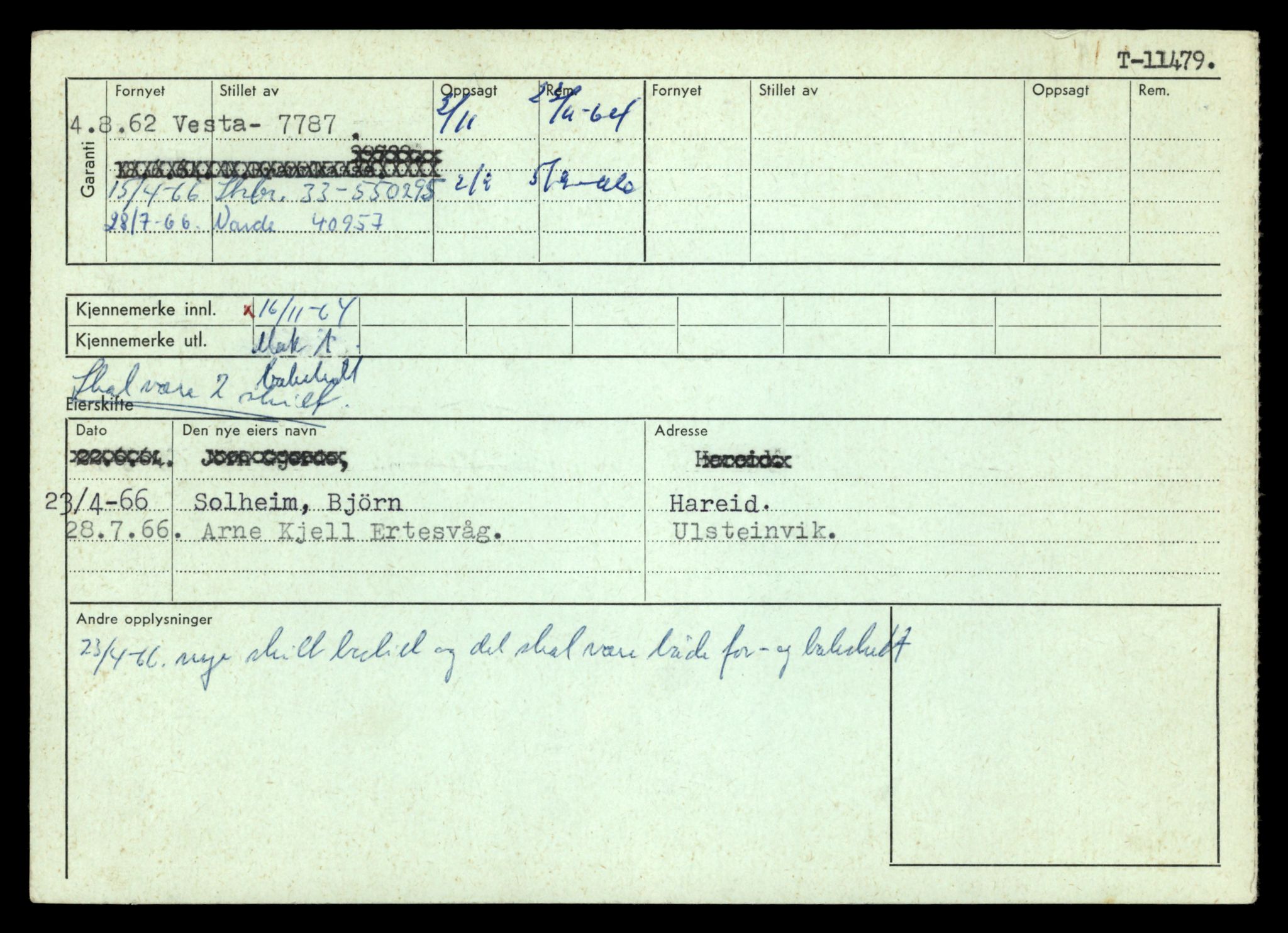 Møre og Romsdal vegkontor - Ålesund trafikkstasjon, AV/SAT-A-4099/F/Fe/L0029: Registreringskort for kjøretøy T 11430 - T 11619, 1927-1998, p. 880