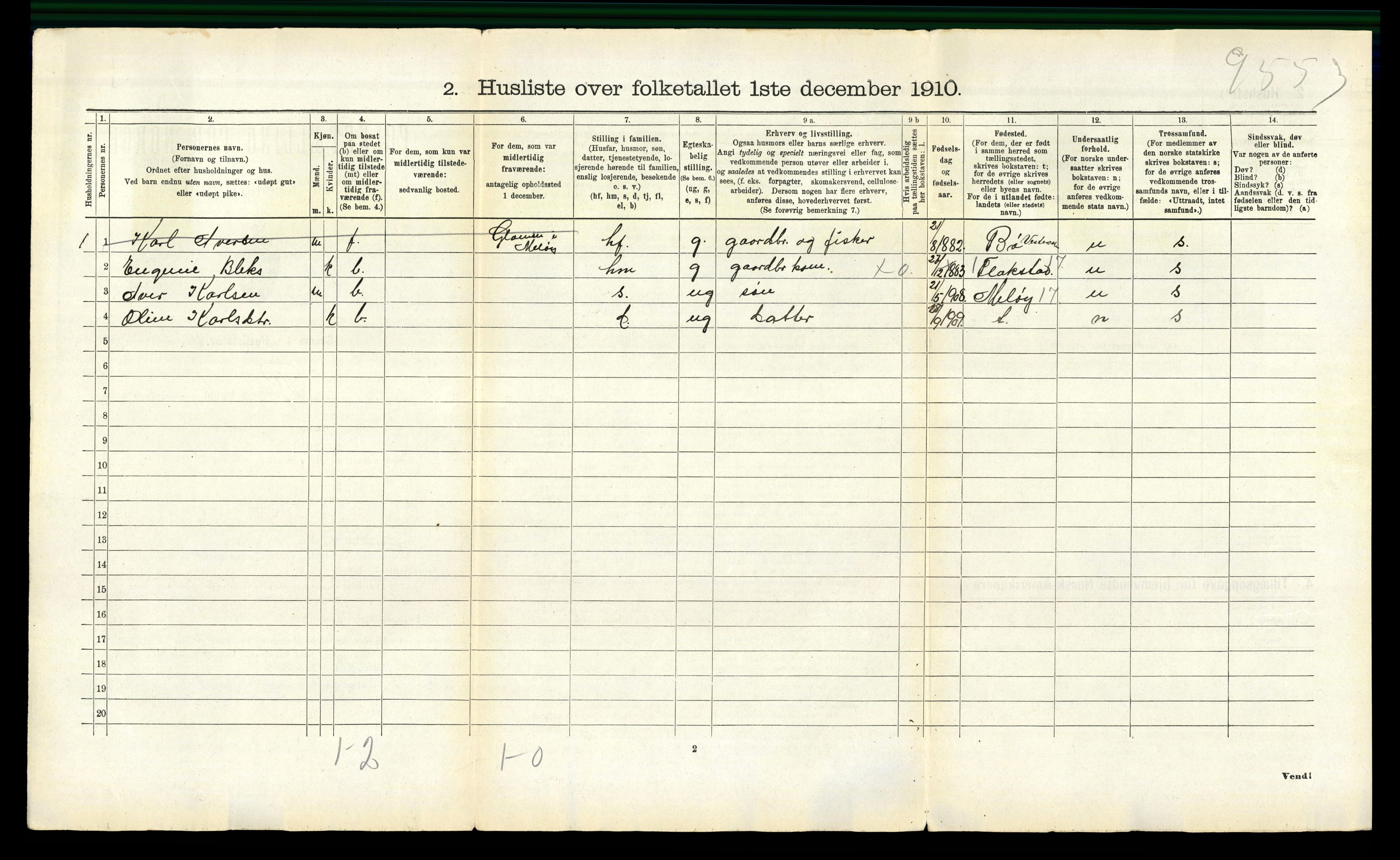 RA, 1910 census for Rødøy, 1910, p. 846